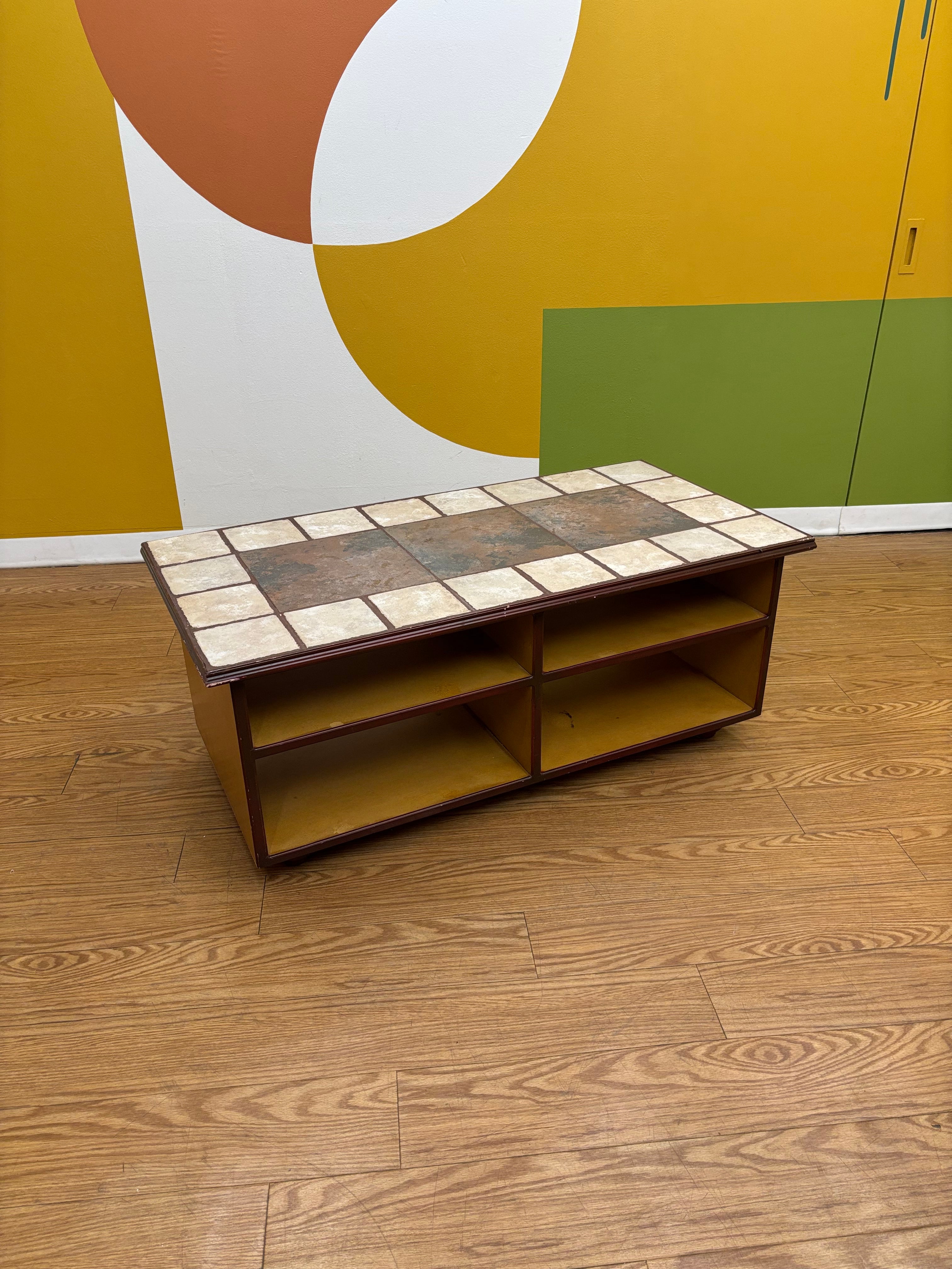 Tile Wood Coffee Table