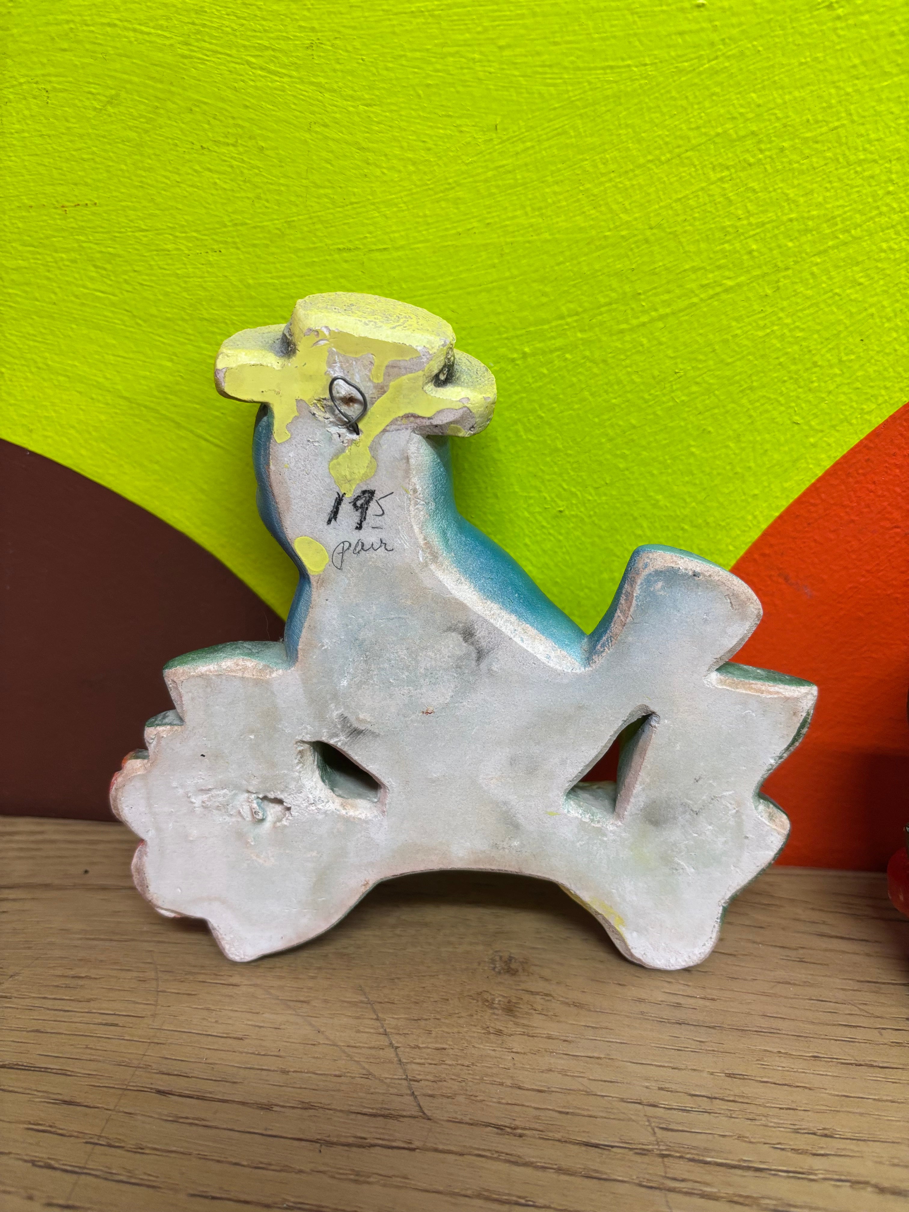 Set of Ceramic Wall Birds