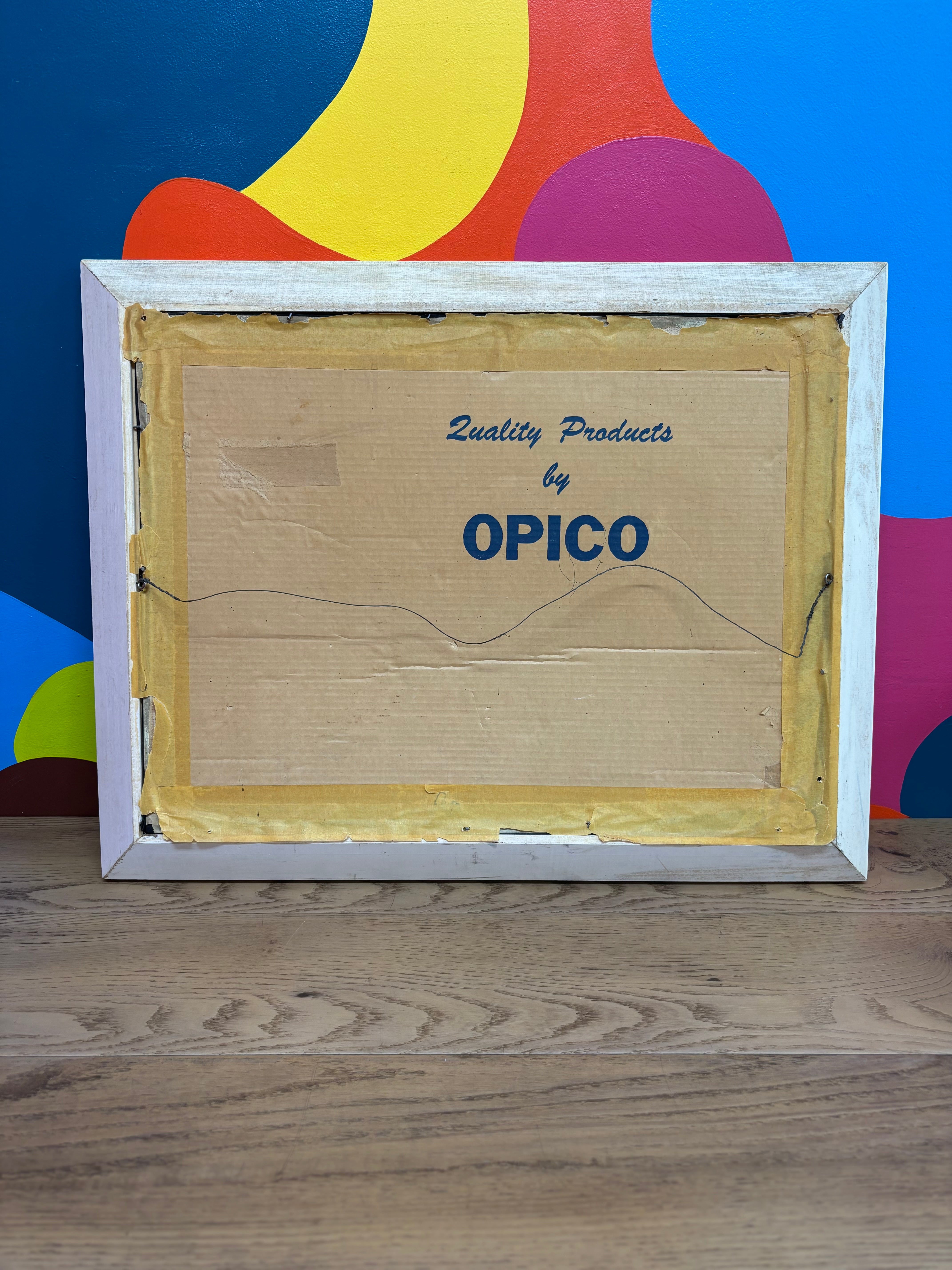 Embroidered Peacock Art Piece