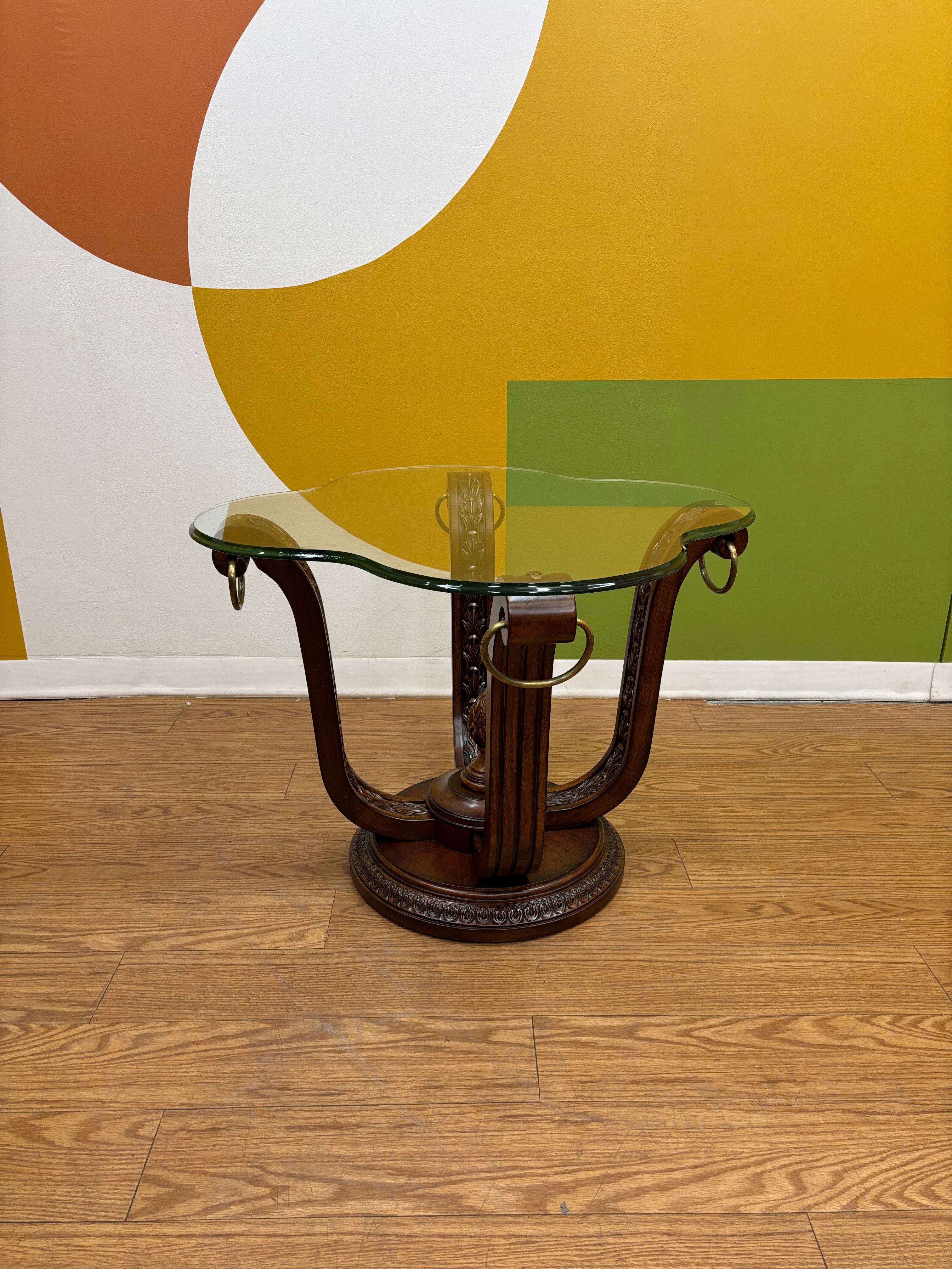 Wood & Glass Side Table