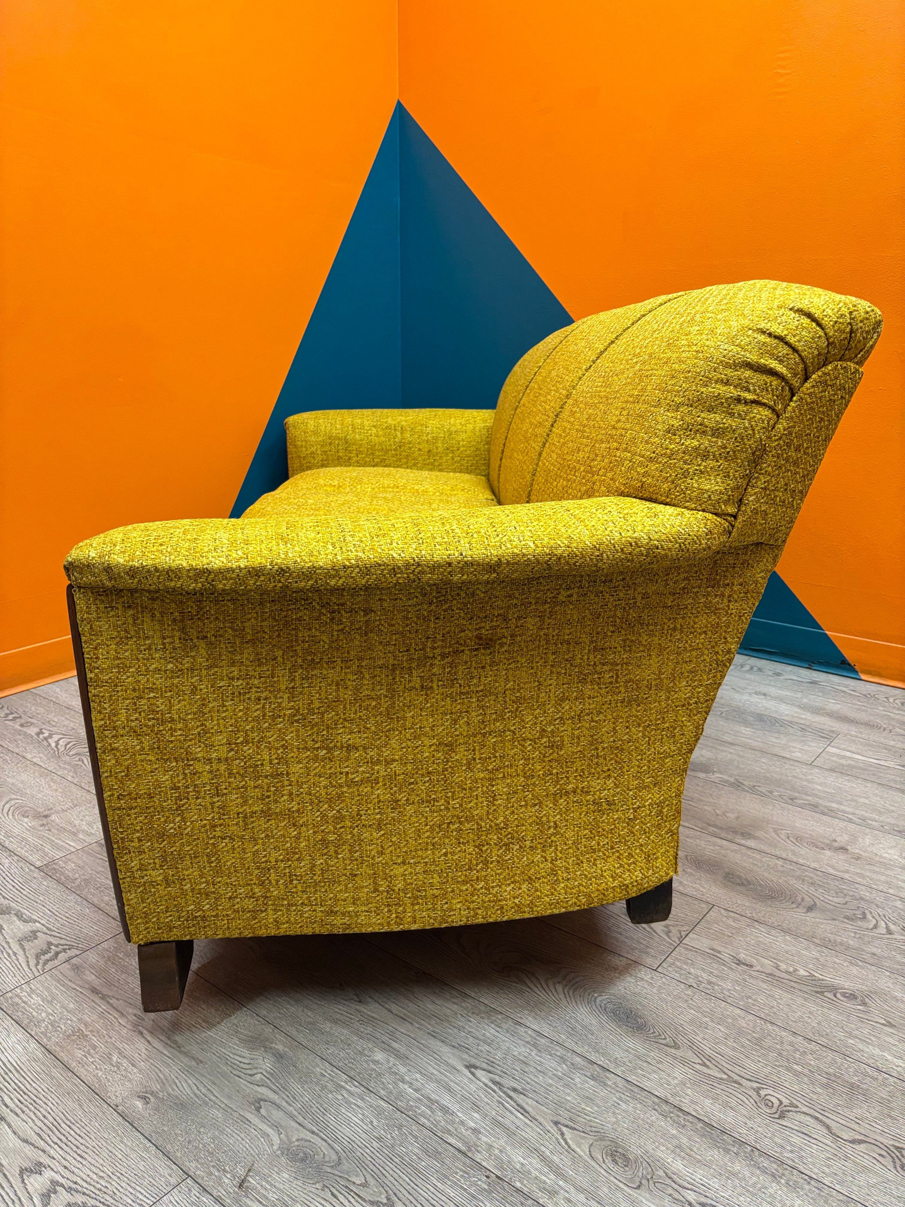 Yellow Fabric Sofa