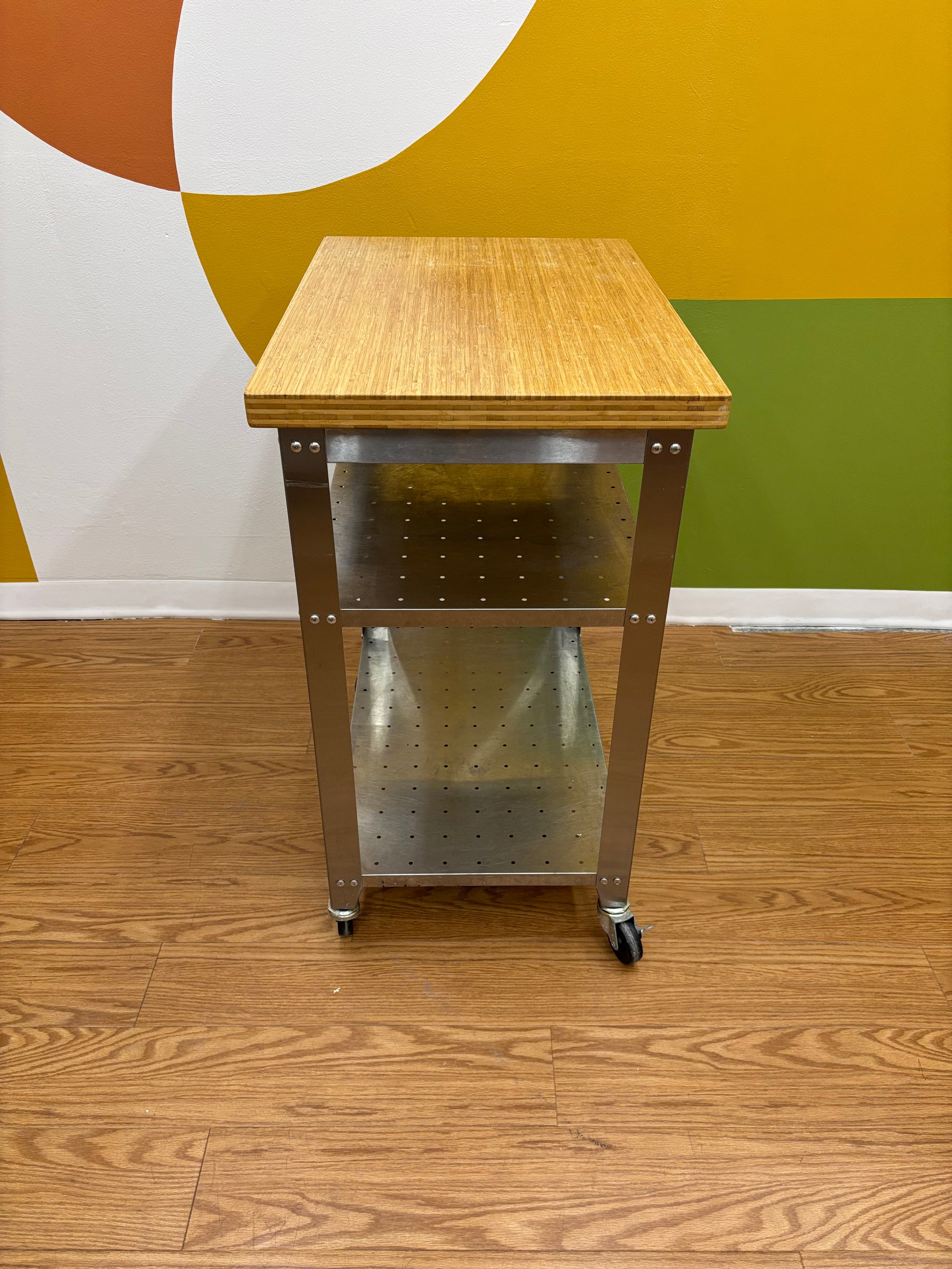 Stainless Steel Rolling Kitchen Cart