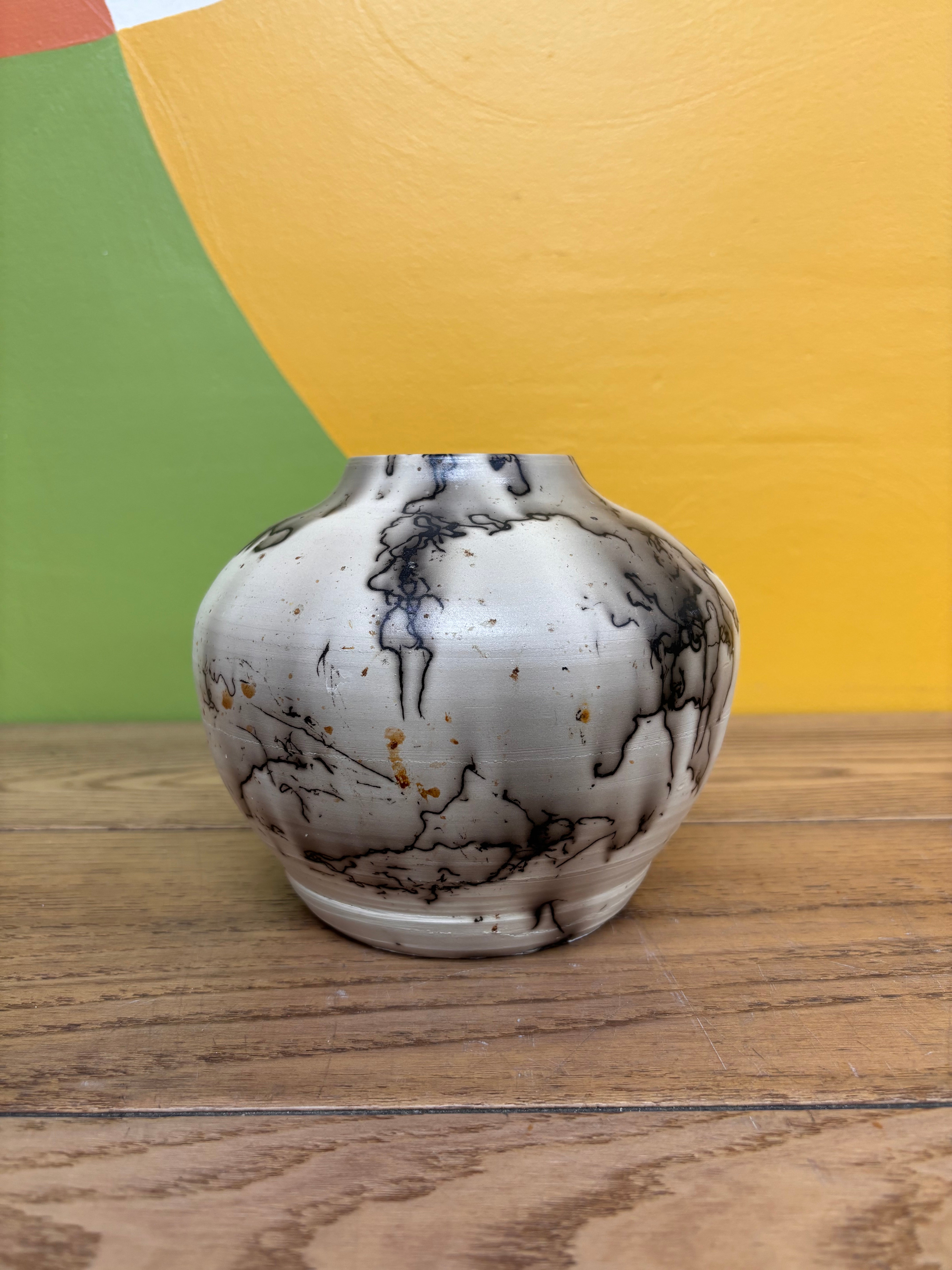 Horsehair Pottery Vase