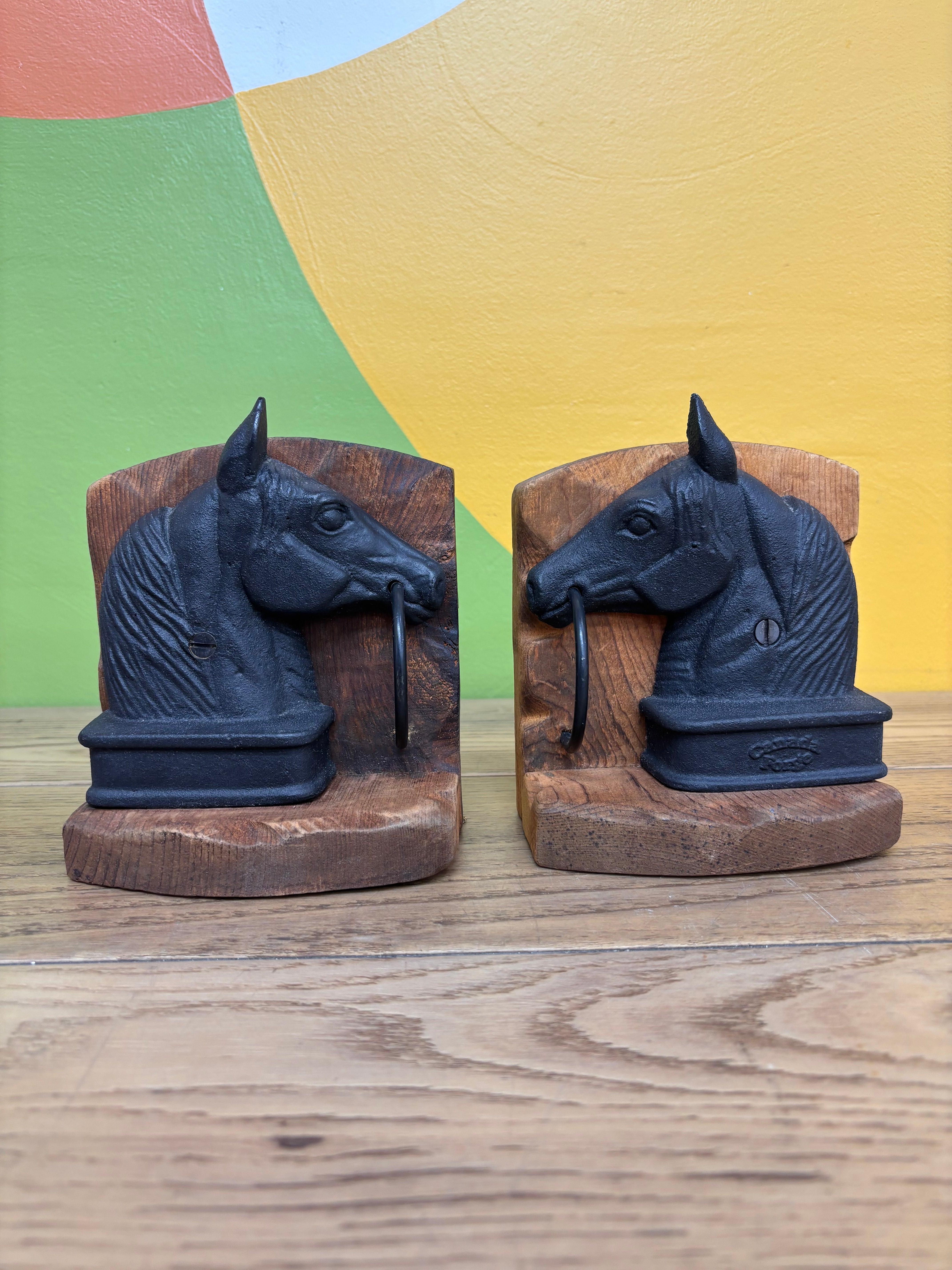 Horse Head Bookends