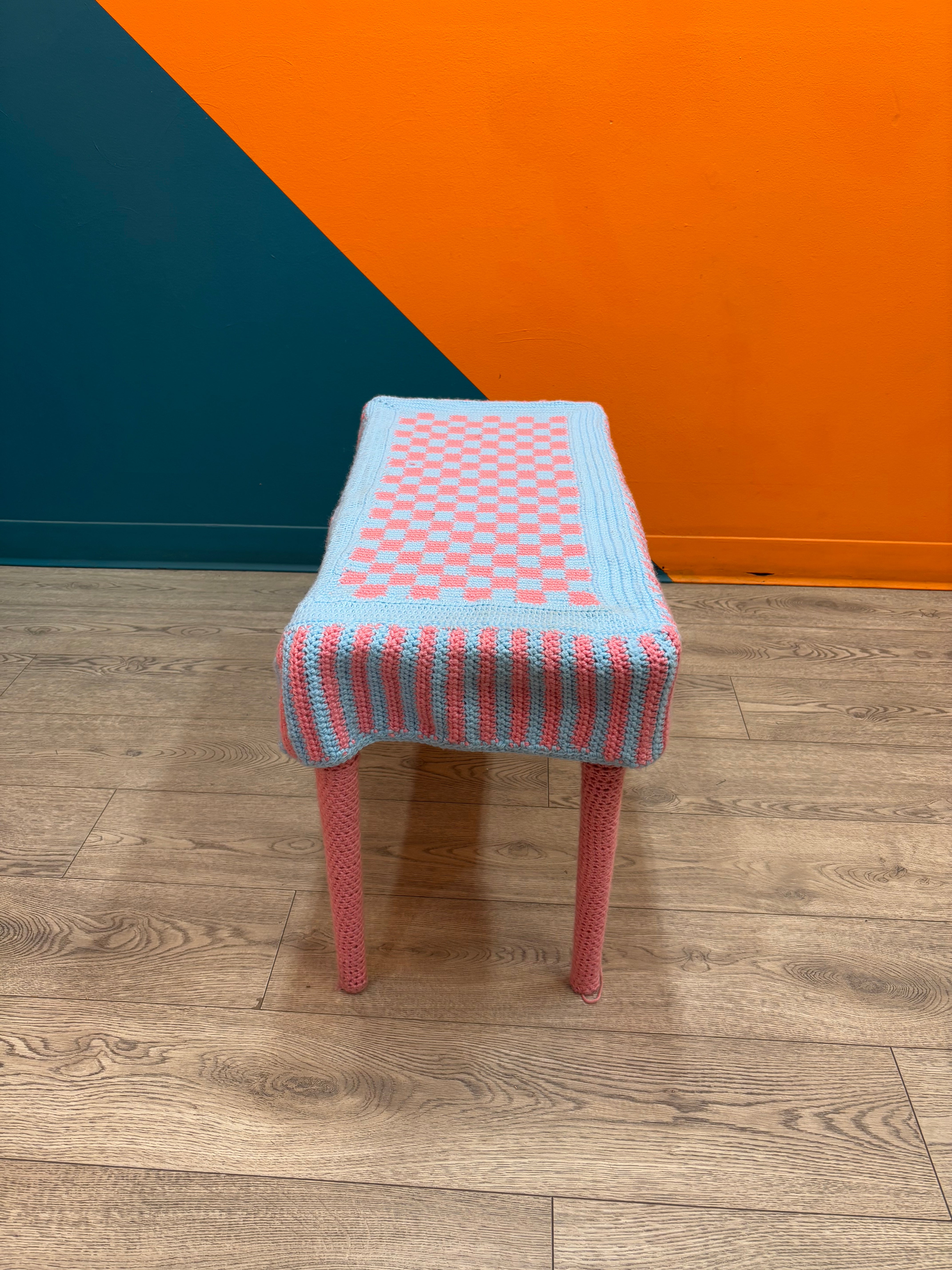 Storage Bench With Crochet Cover