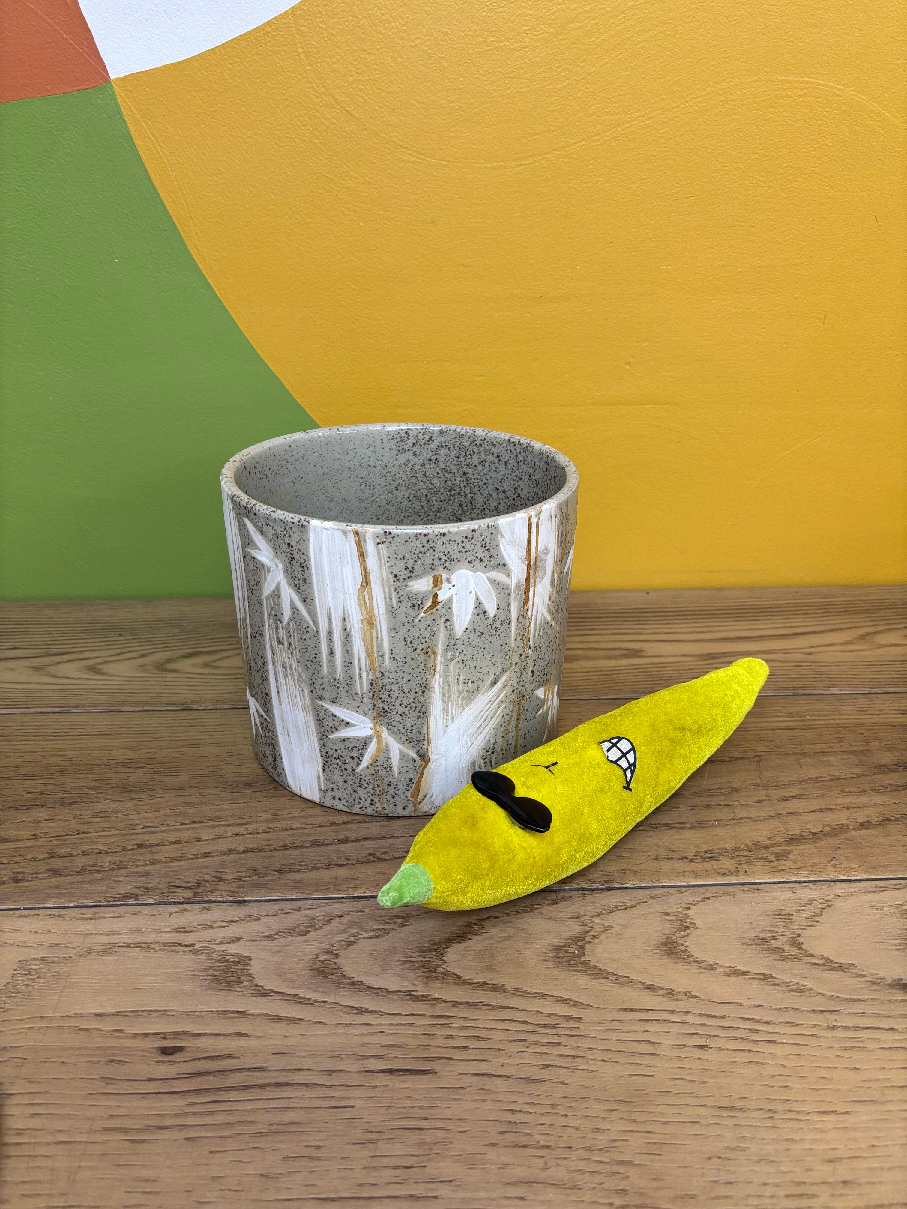 Speckled Ceramic Plant Pot