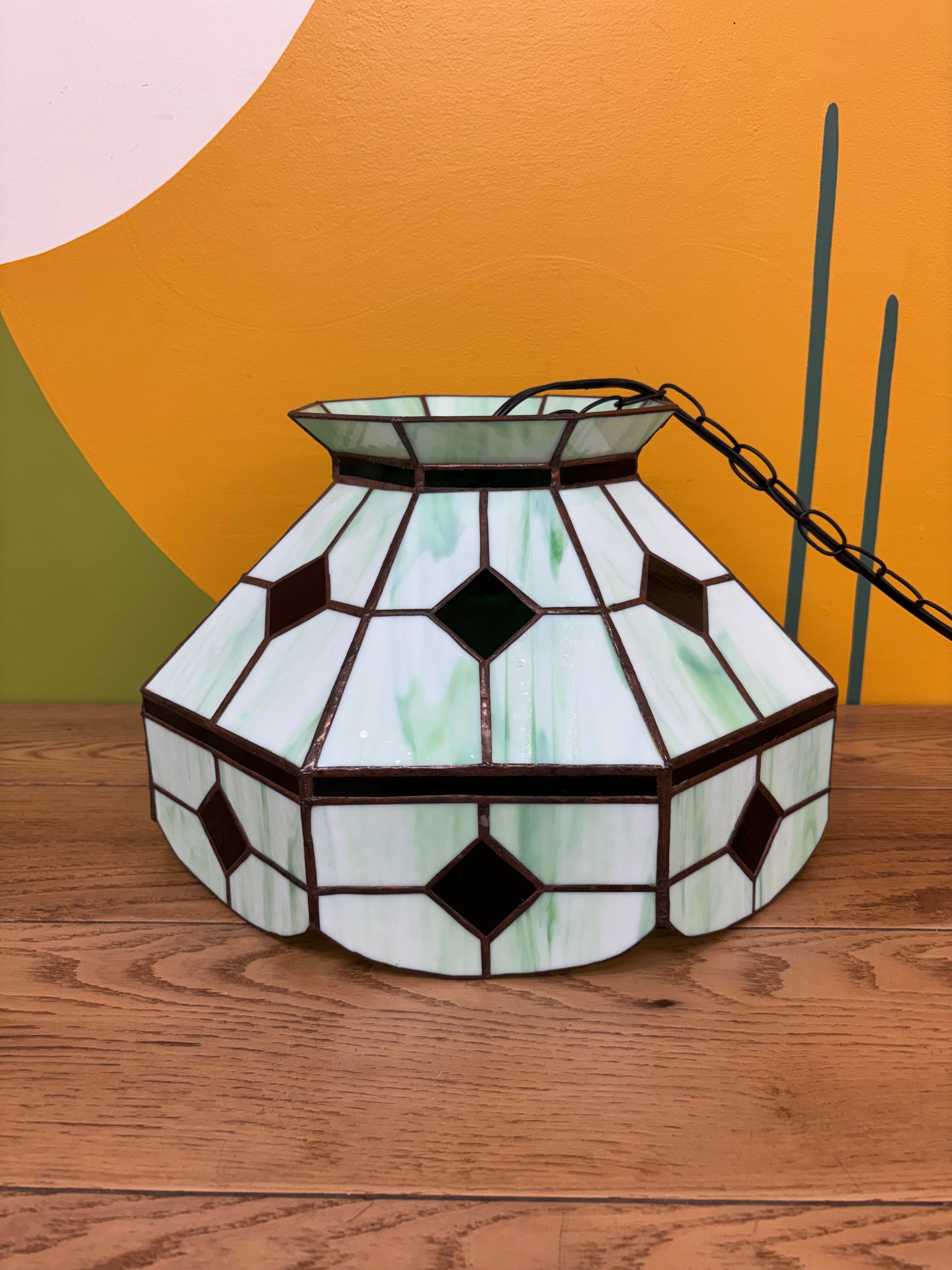 Stained Glass Swag Lamp