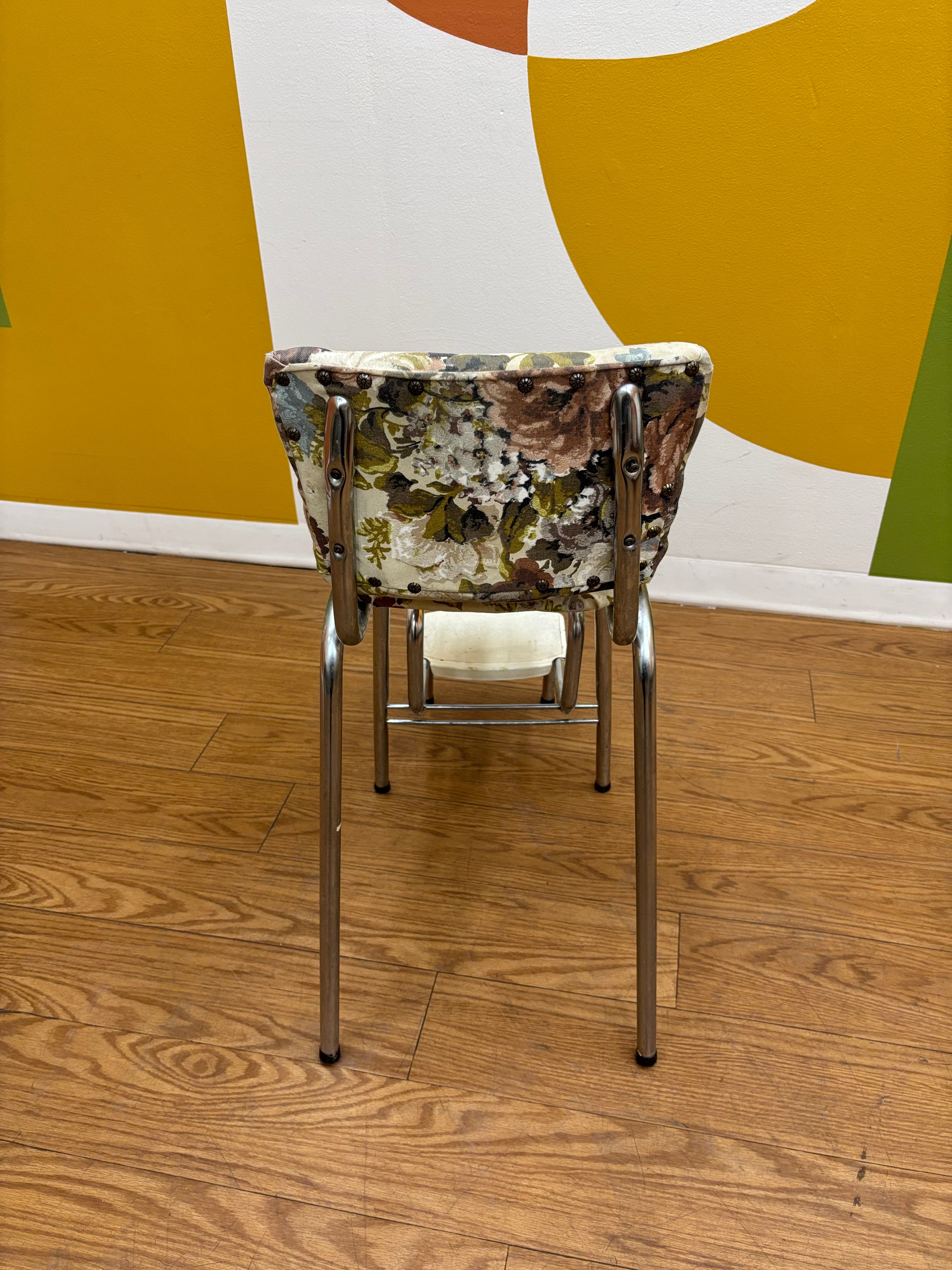 Floral Folding Step Stool Chair