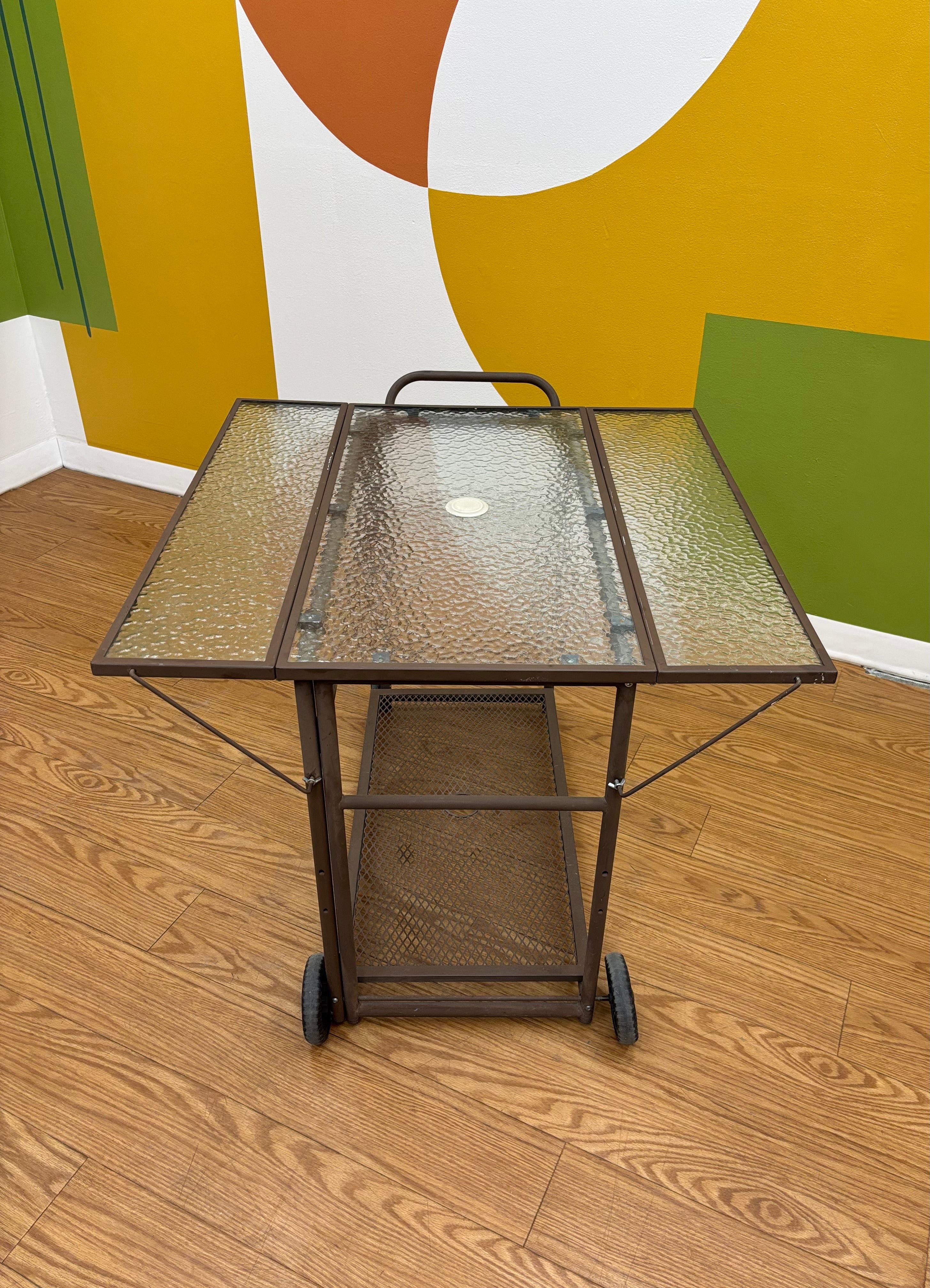 Rolling Glass Cart