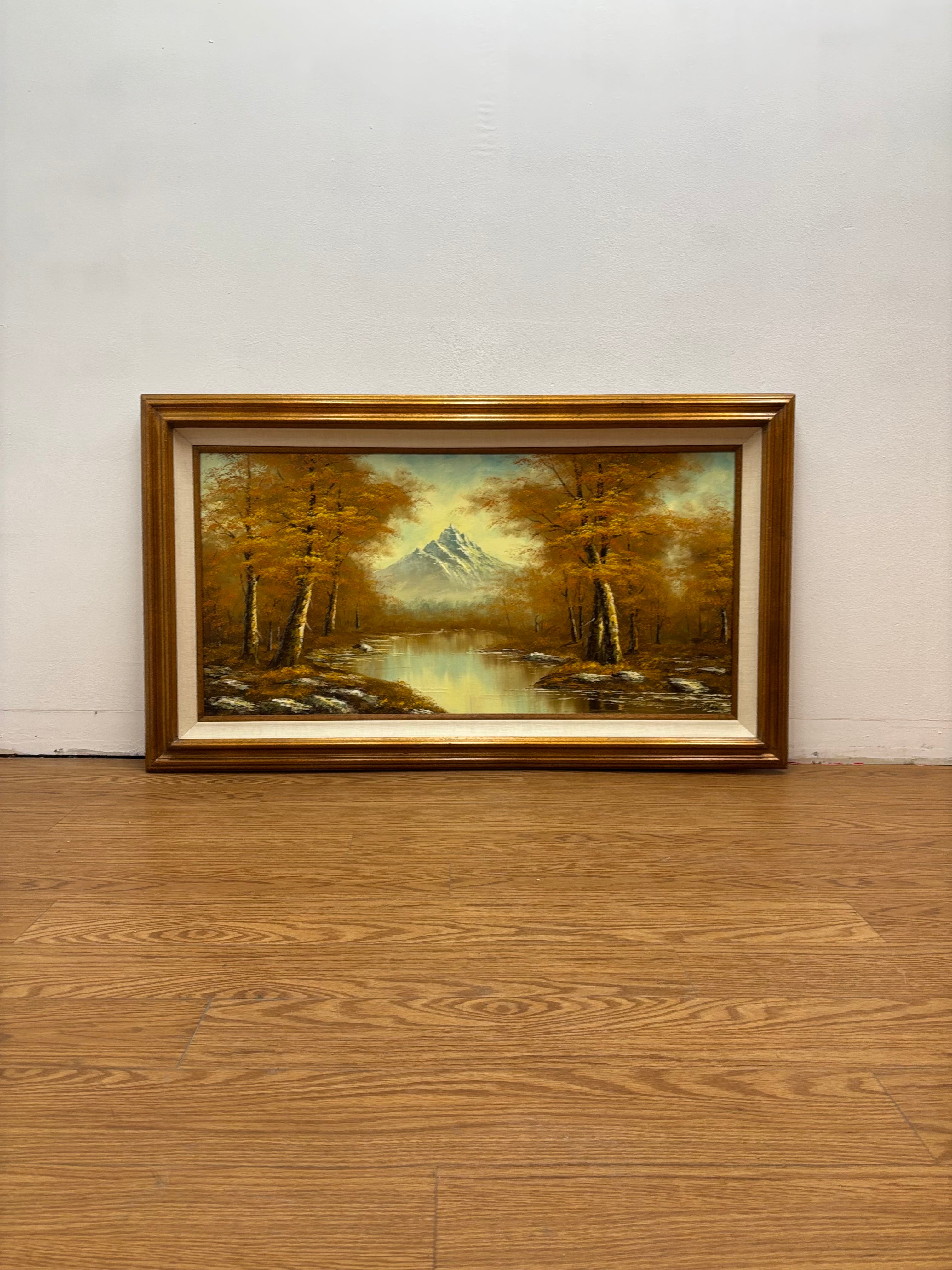 Gold Framed Fall Scene