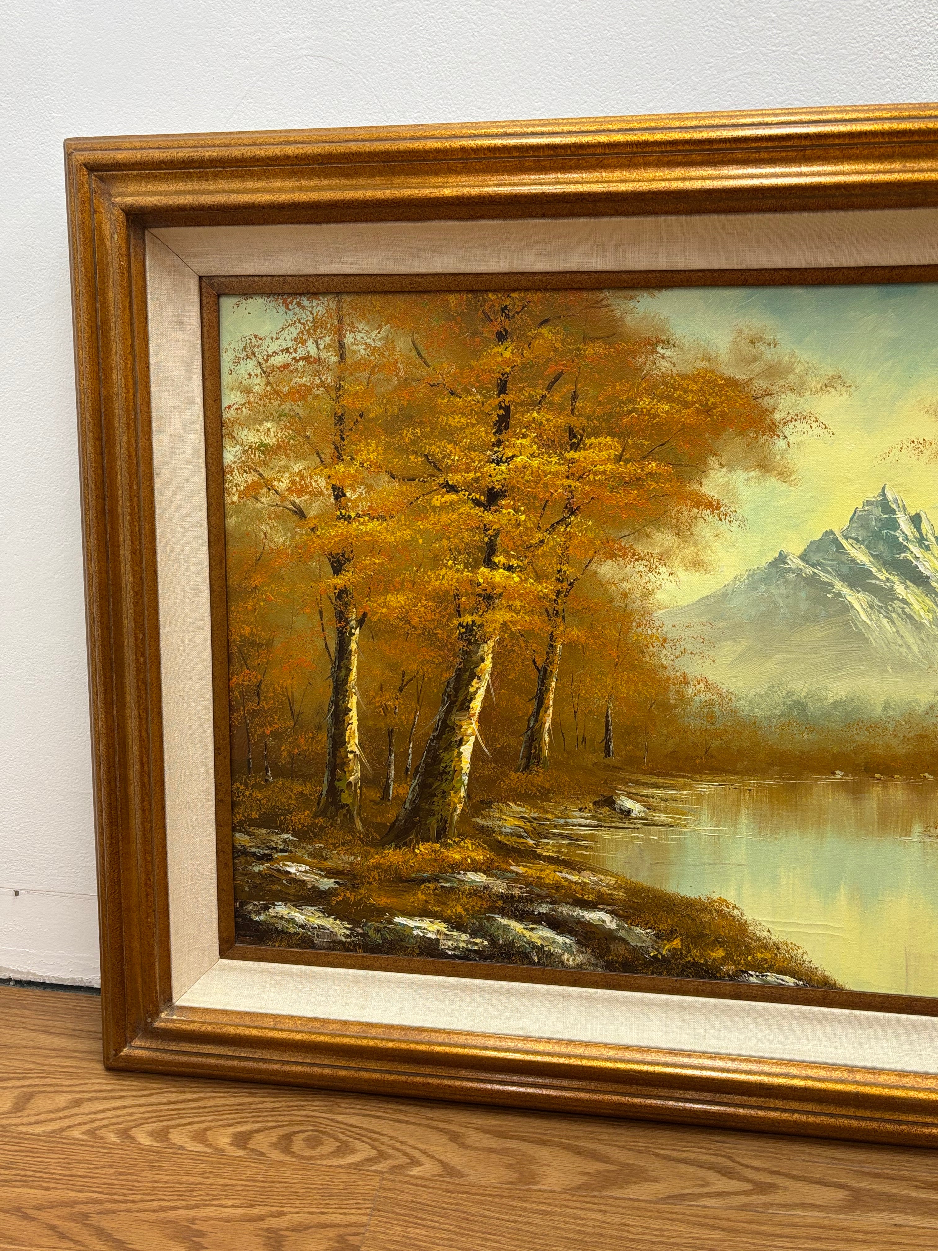 Gold Framed Fall Scene