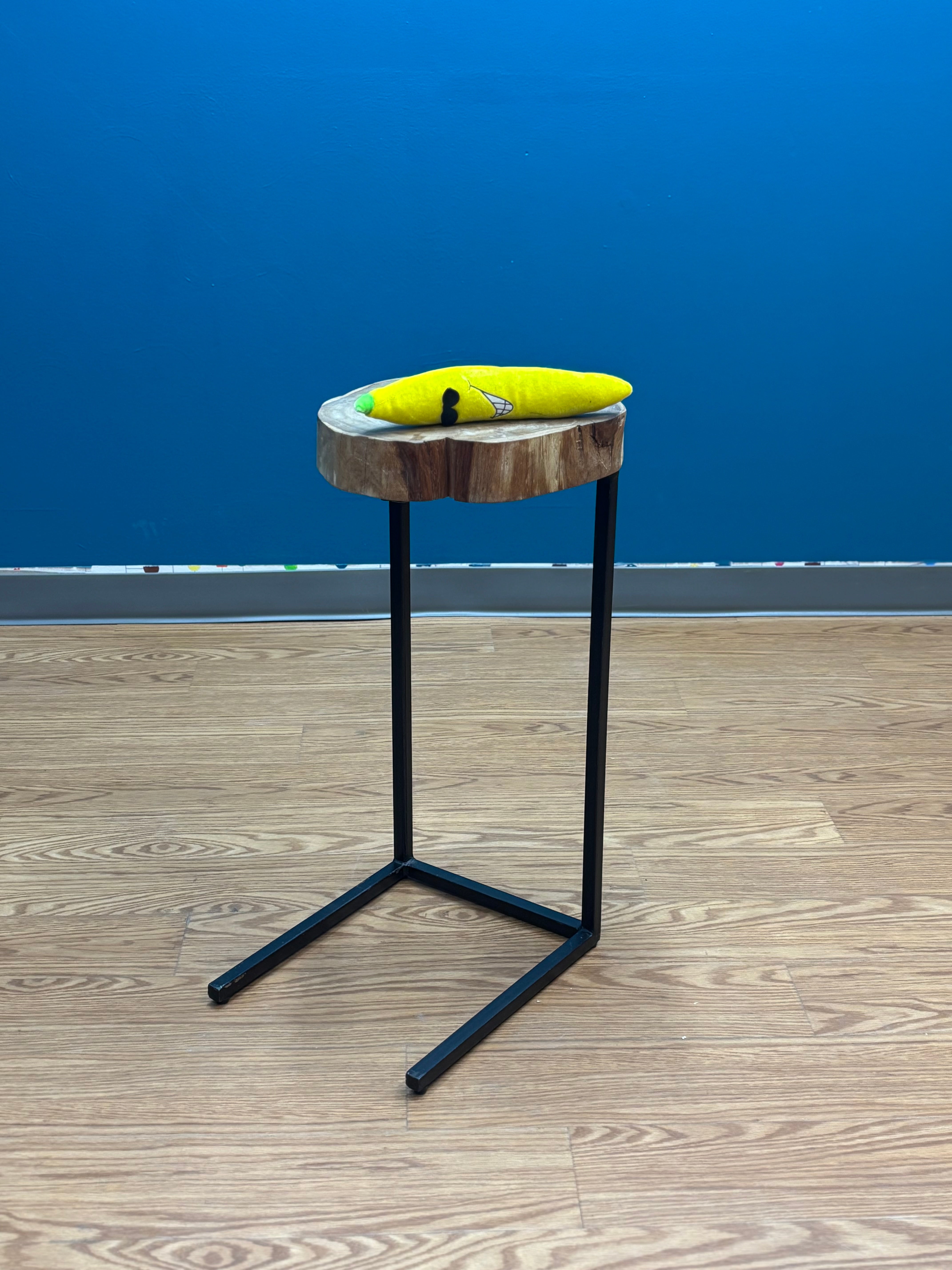 Wooden Live-Edge Sofa Table