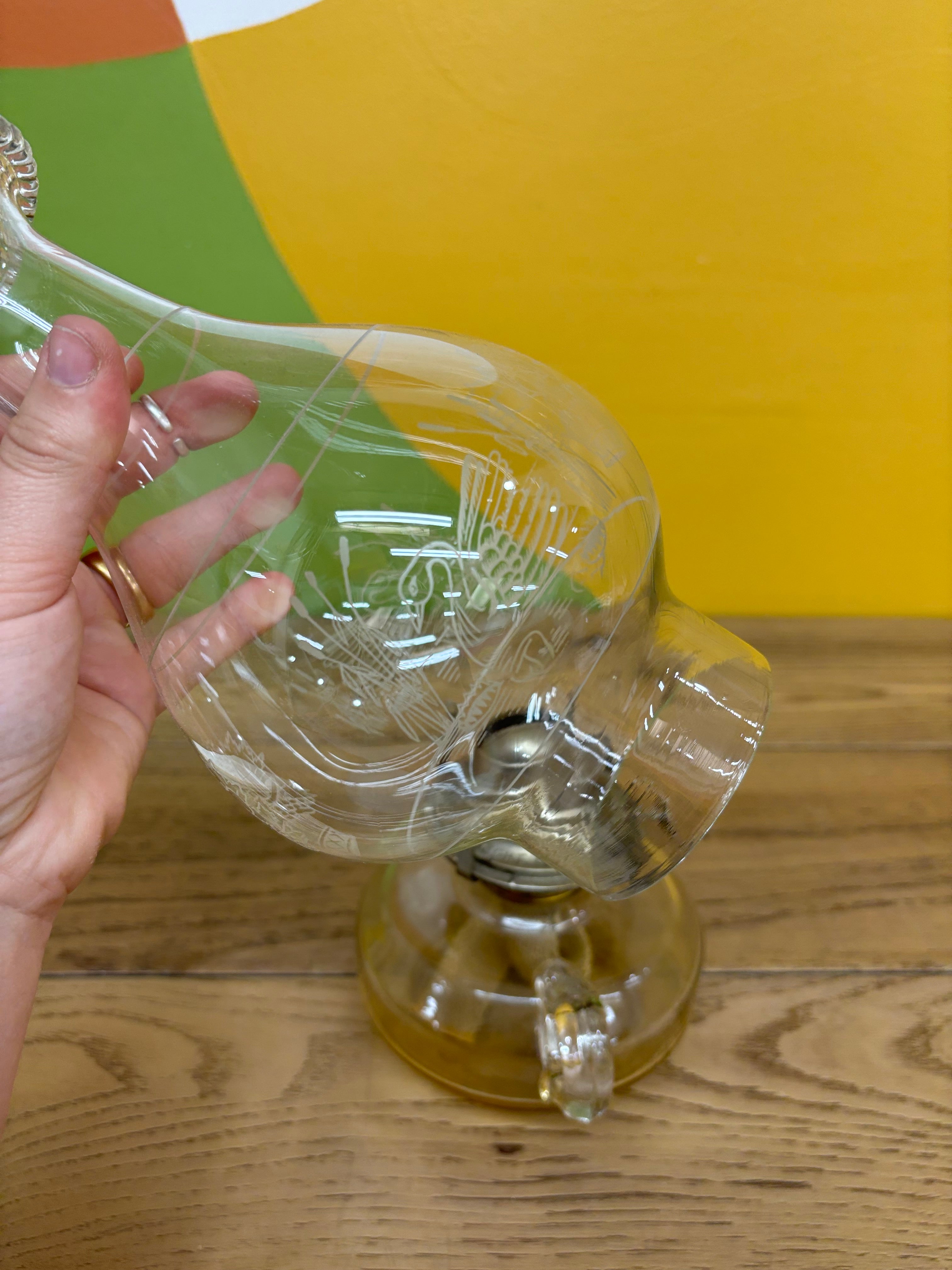 Small Glass Oil Lamp