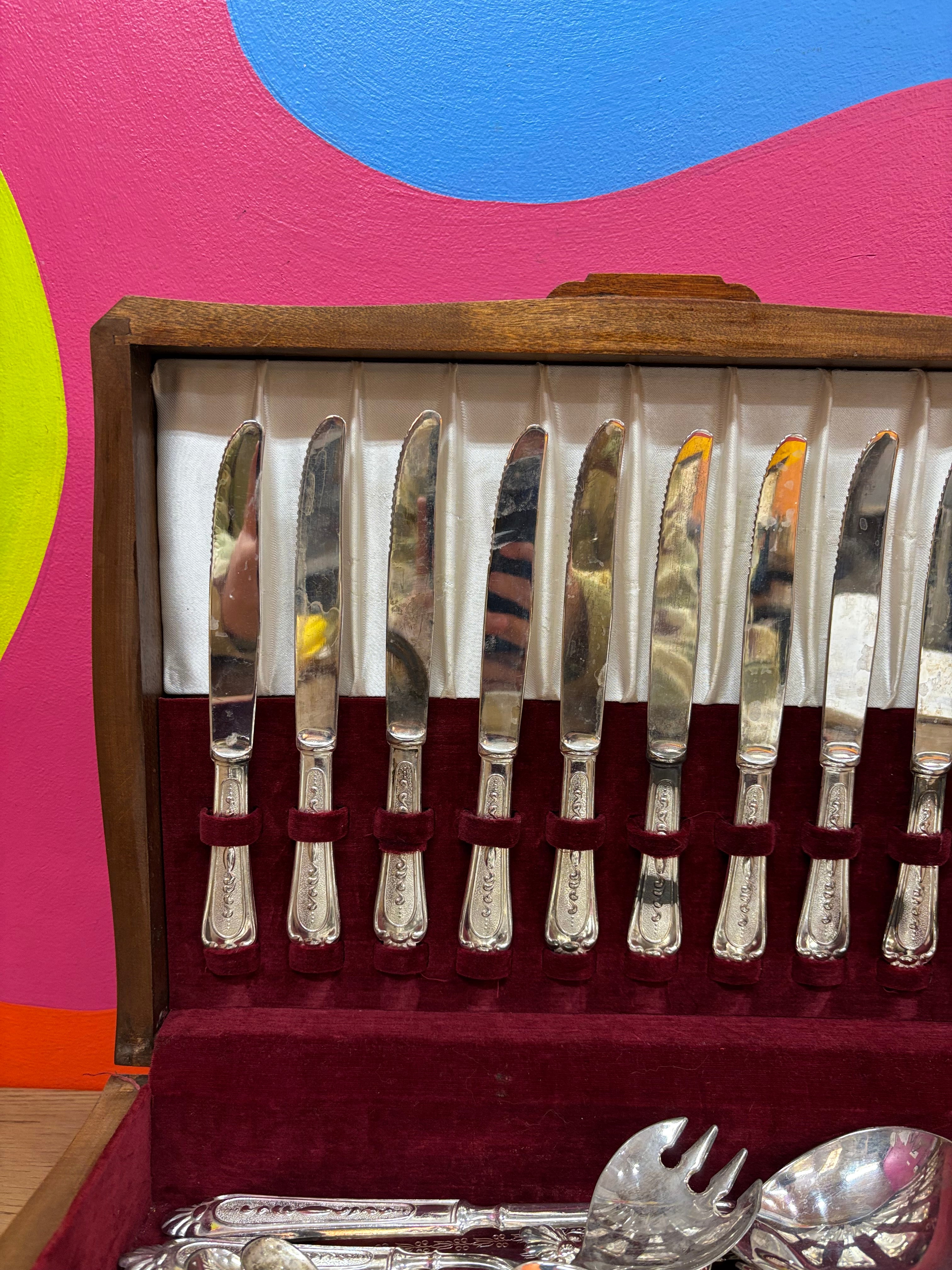 Assorted Silverware Set in Box