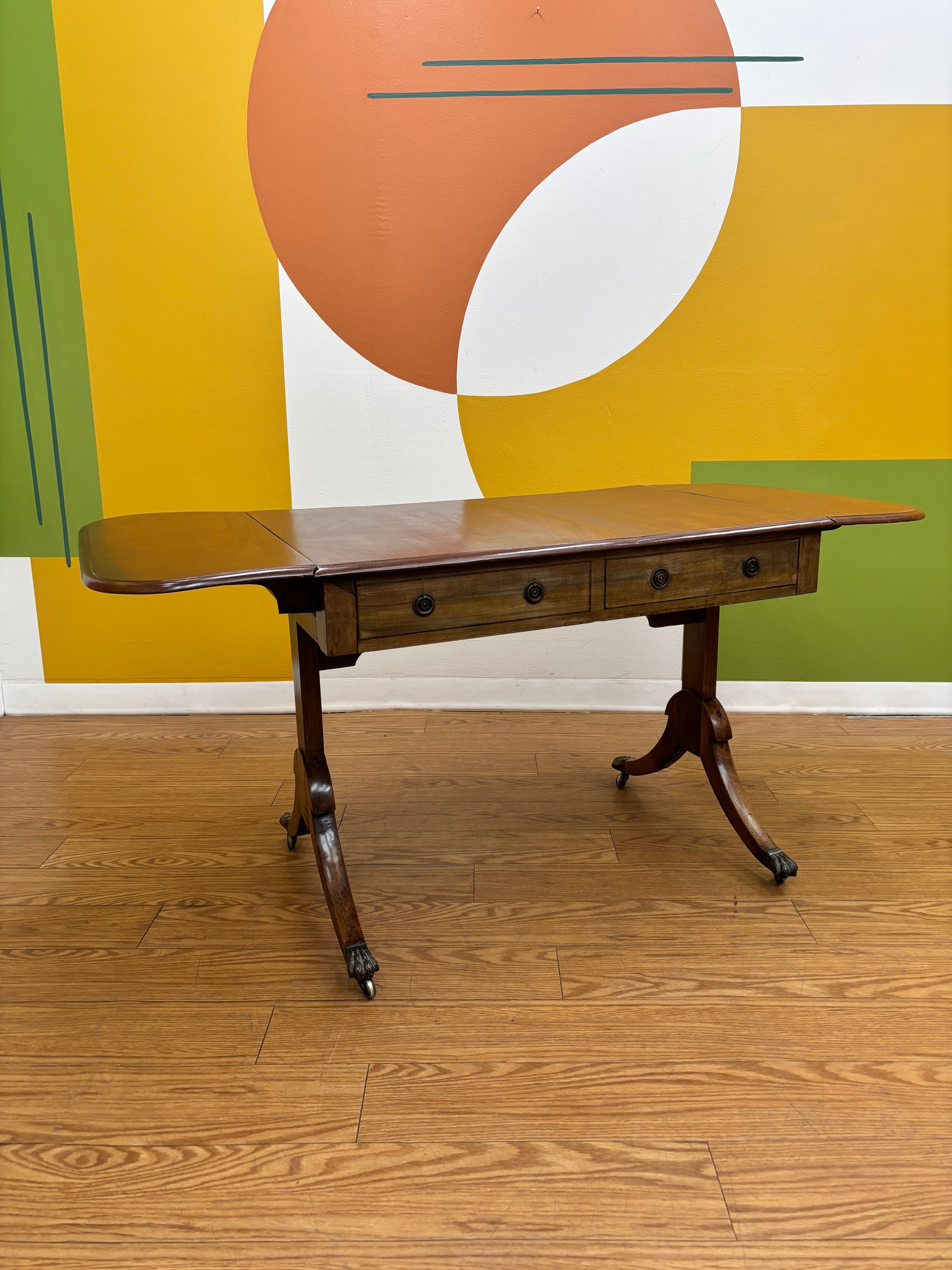 Drop-Leaf Sofa Table