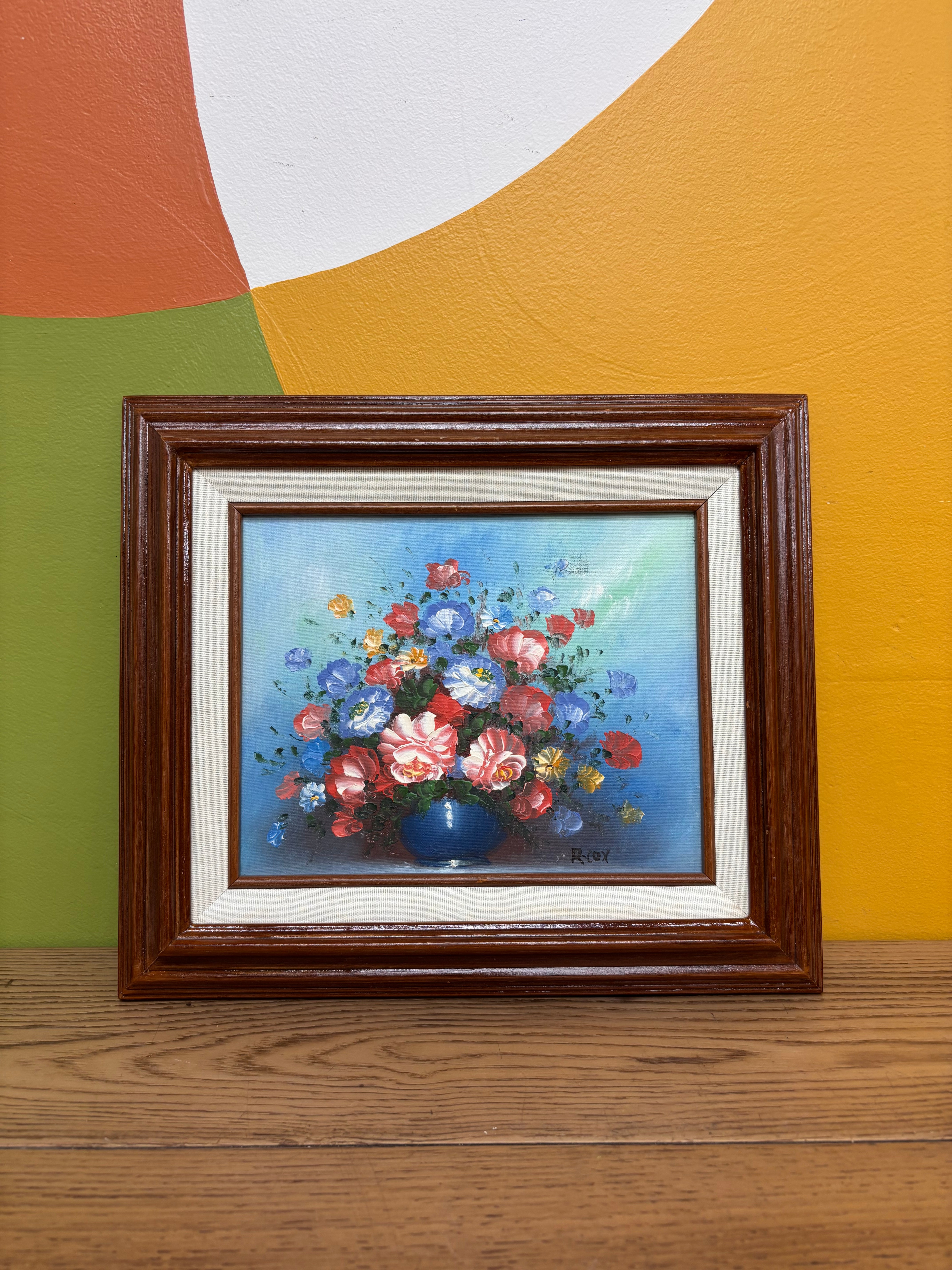 Framed Floral Painting
