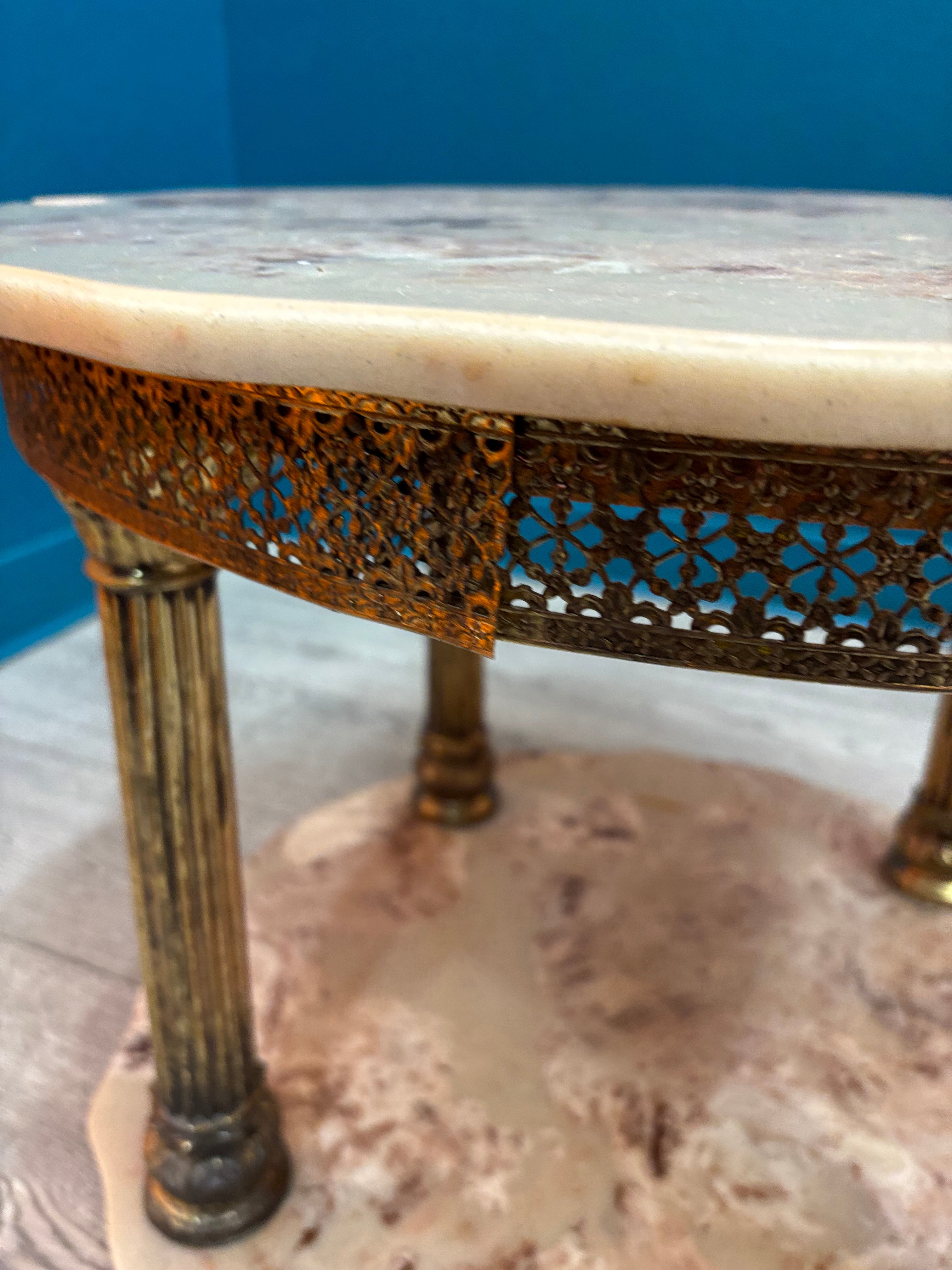 Round Marble Side Table
