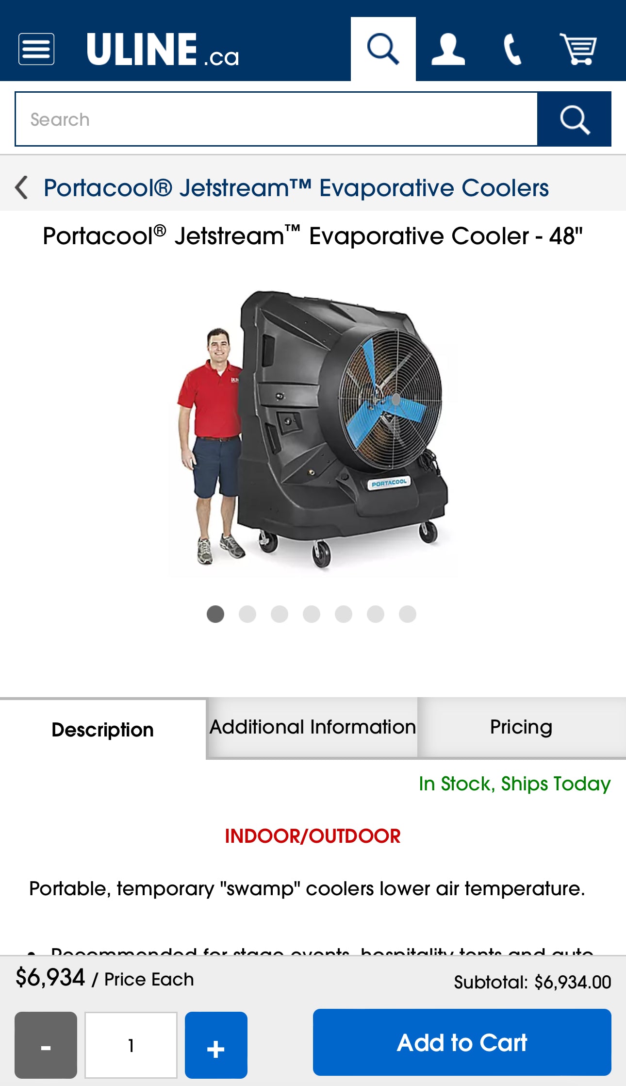 Portacool® Jetstream™ Evaporative Cooler