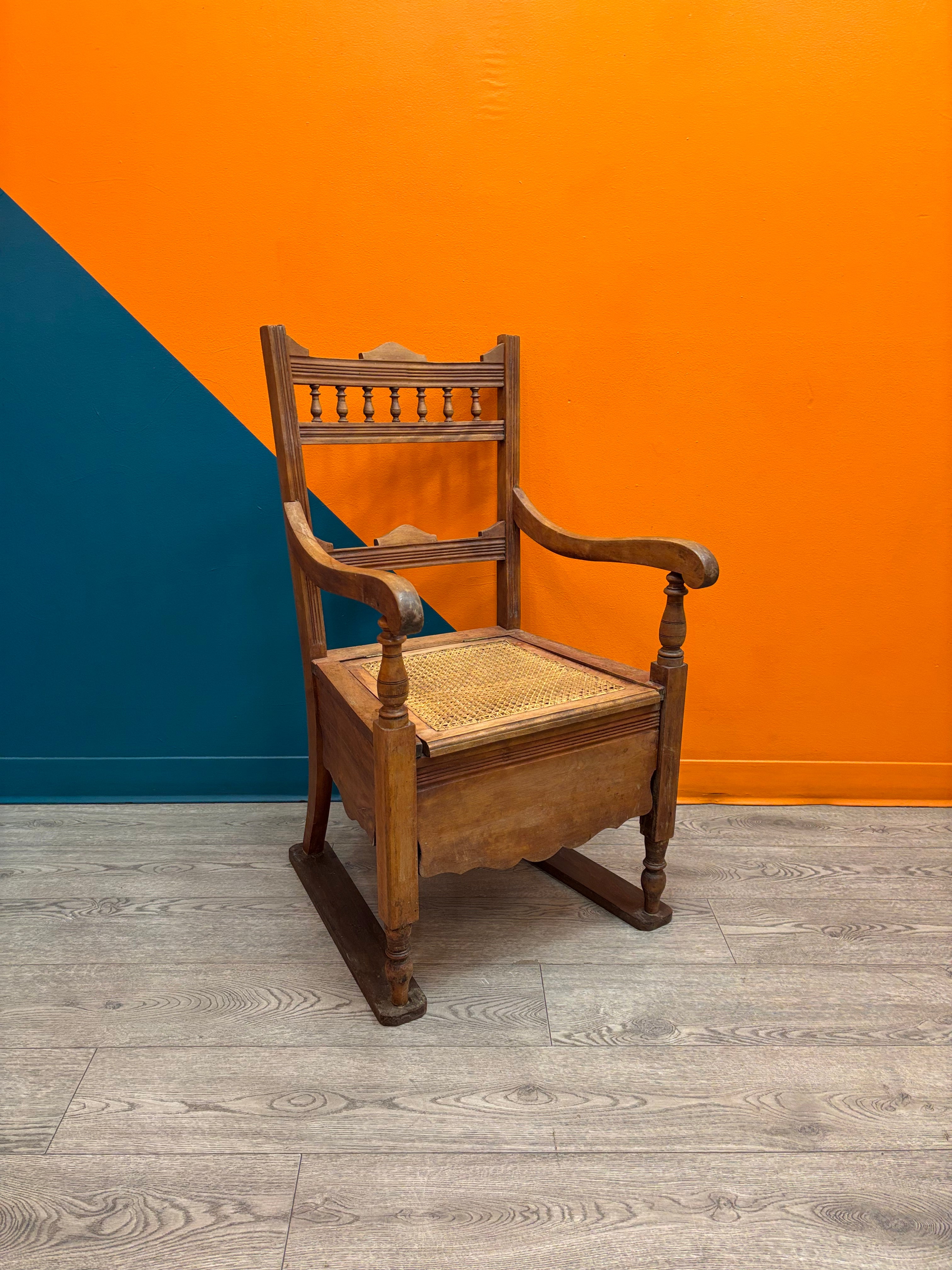 Wood Commode Chair