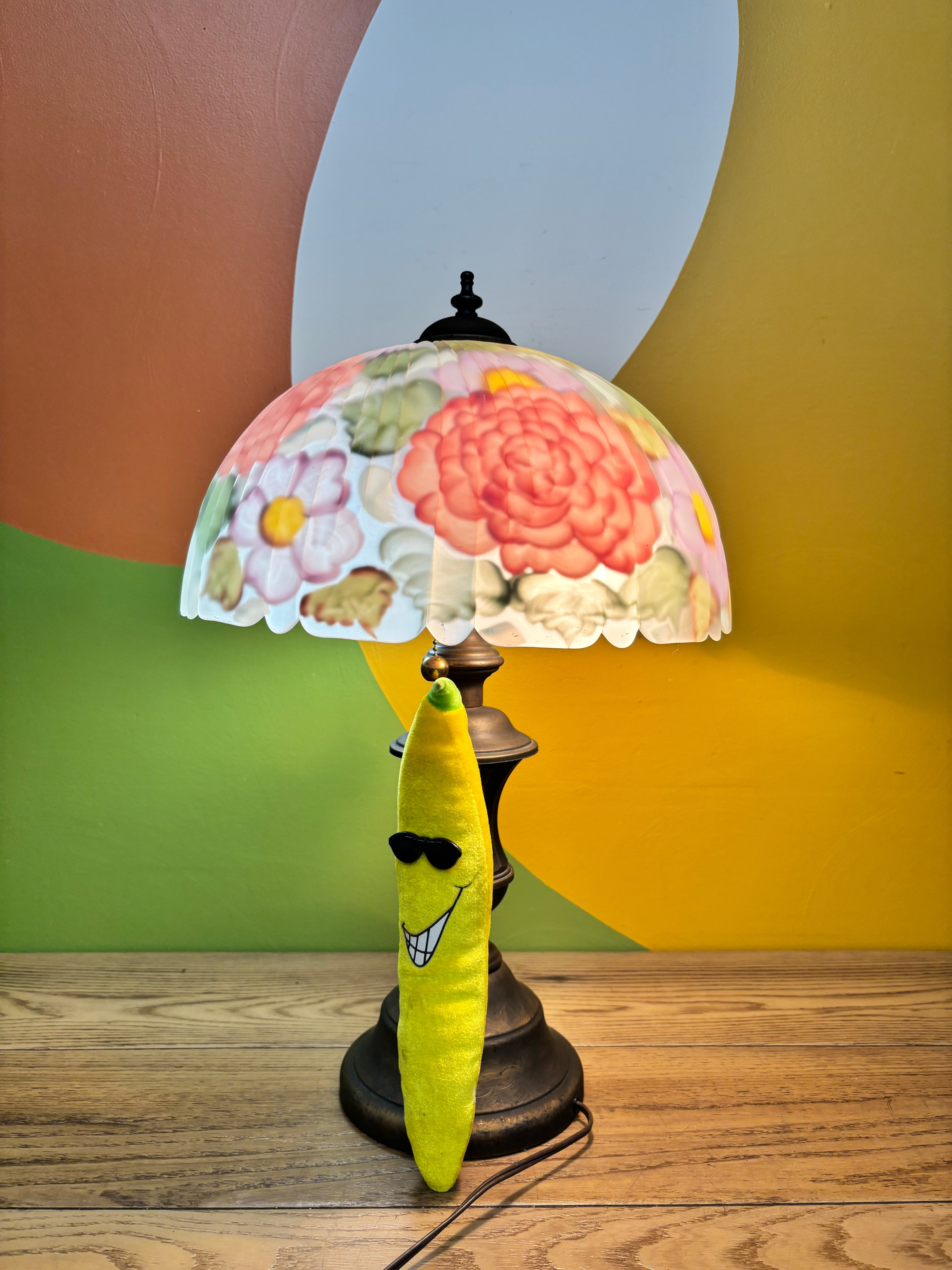 Reverse-Painted Table Lamp