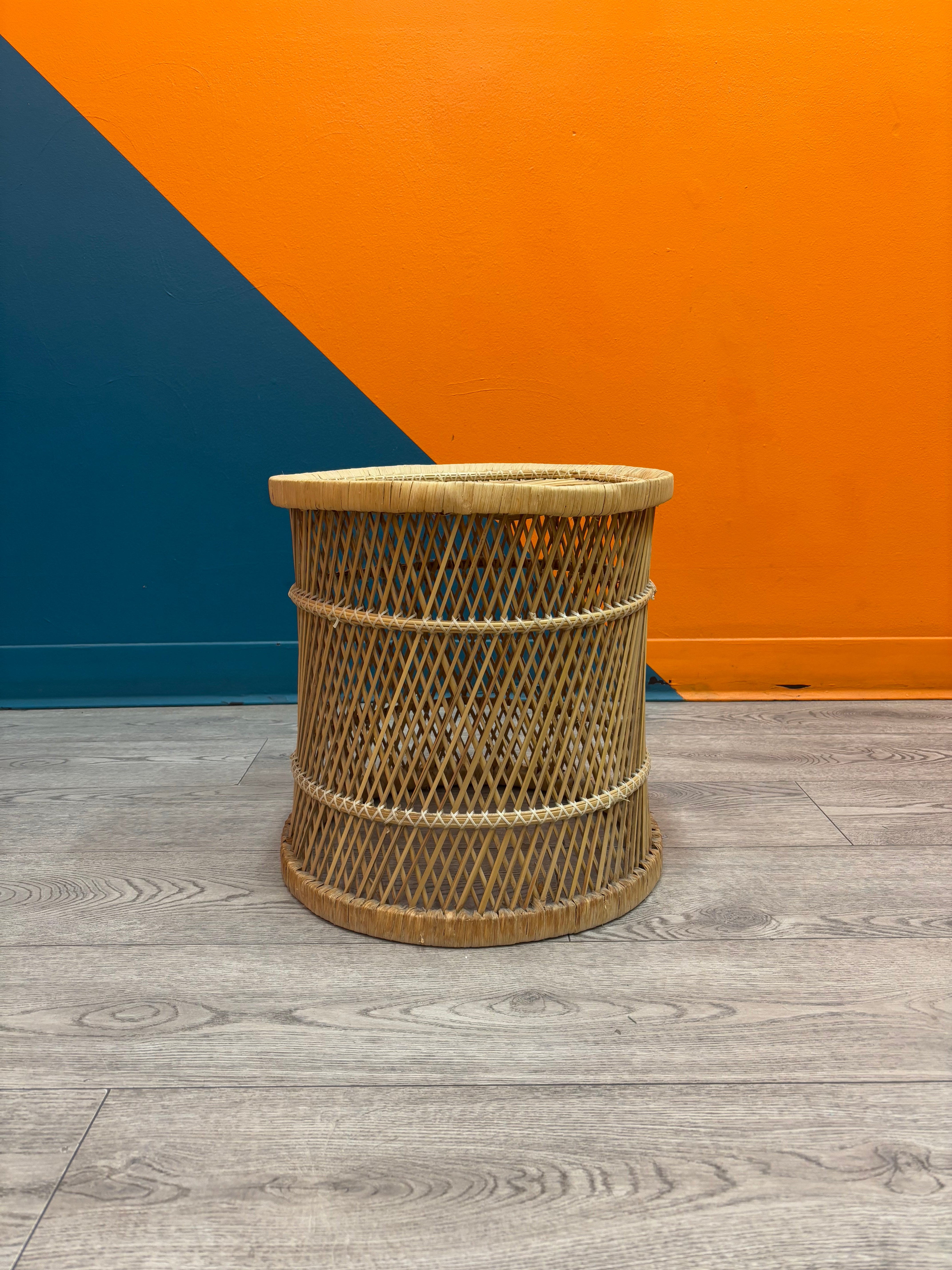 Small Wicker Side Table