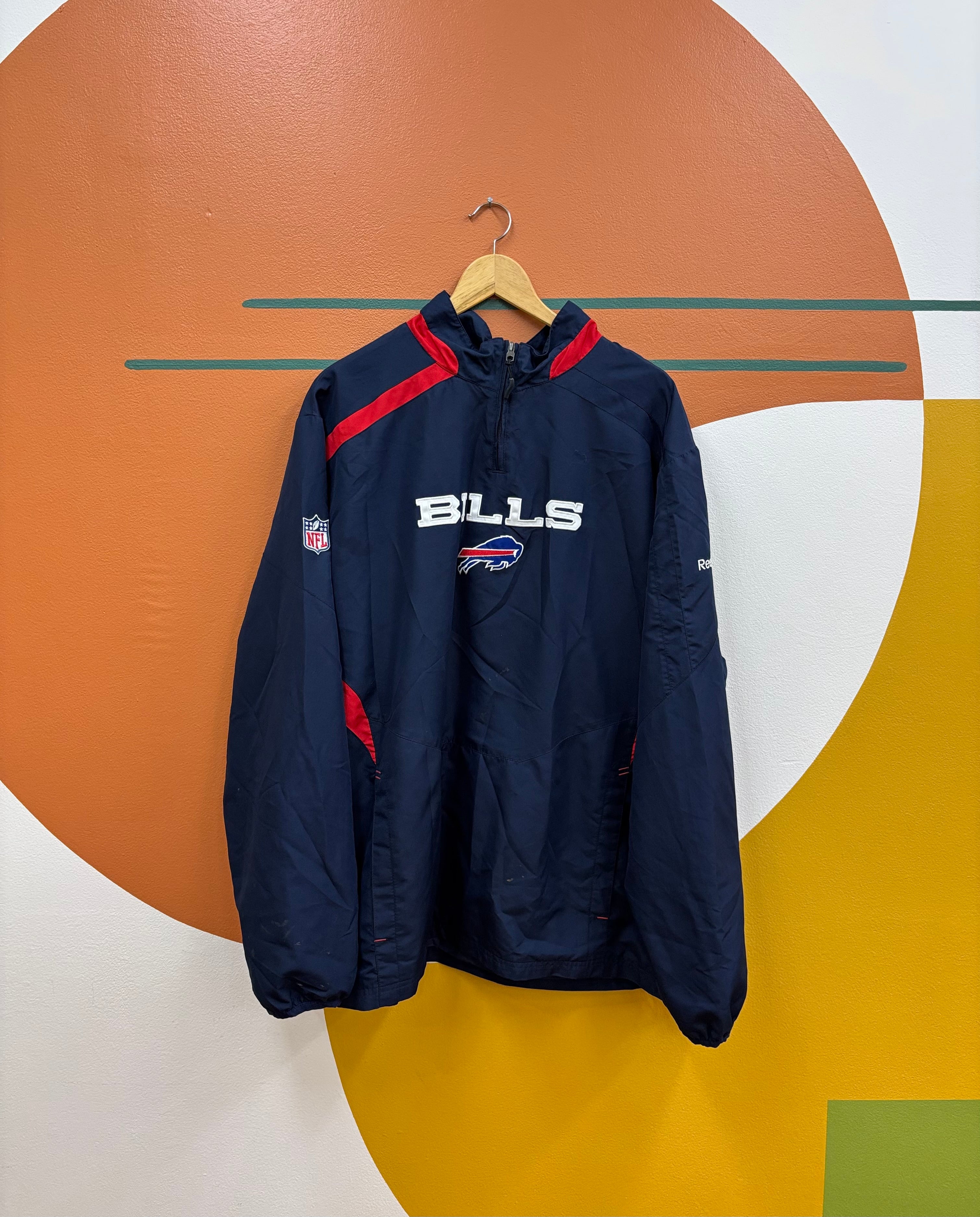 Buffalo Bills Quarter Zip Windbreaker - Unisex Size XL