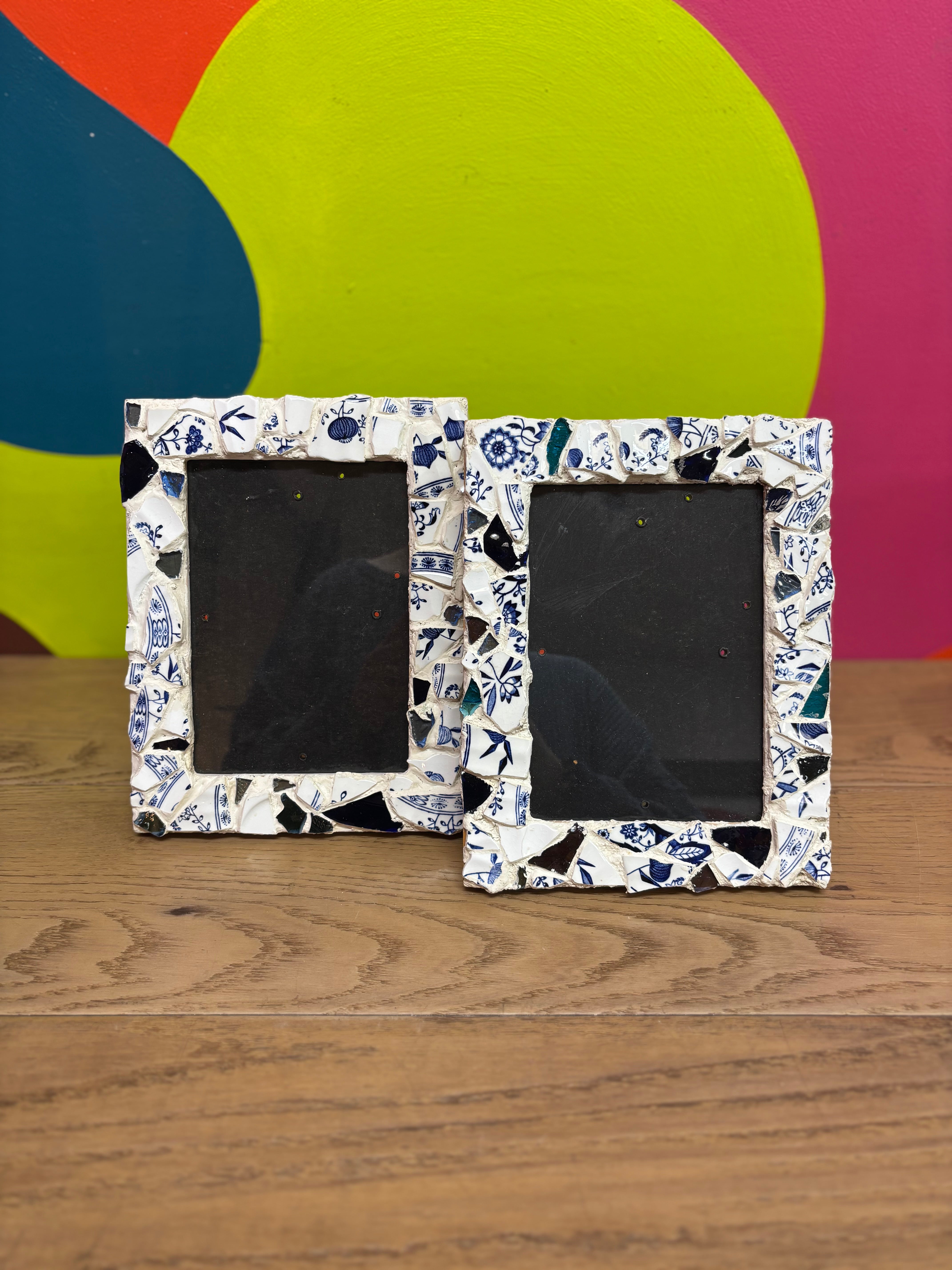 Set of 2 Mosaic Photo Frames