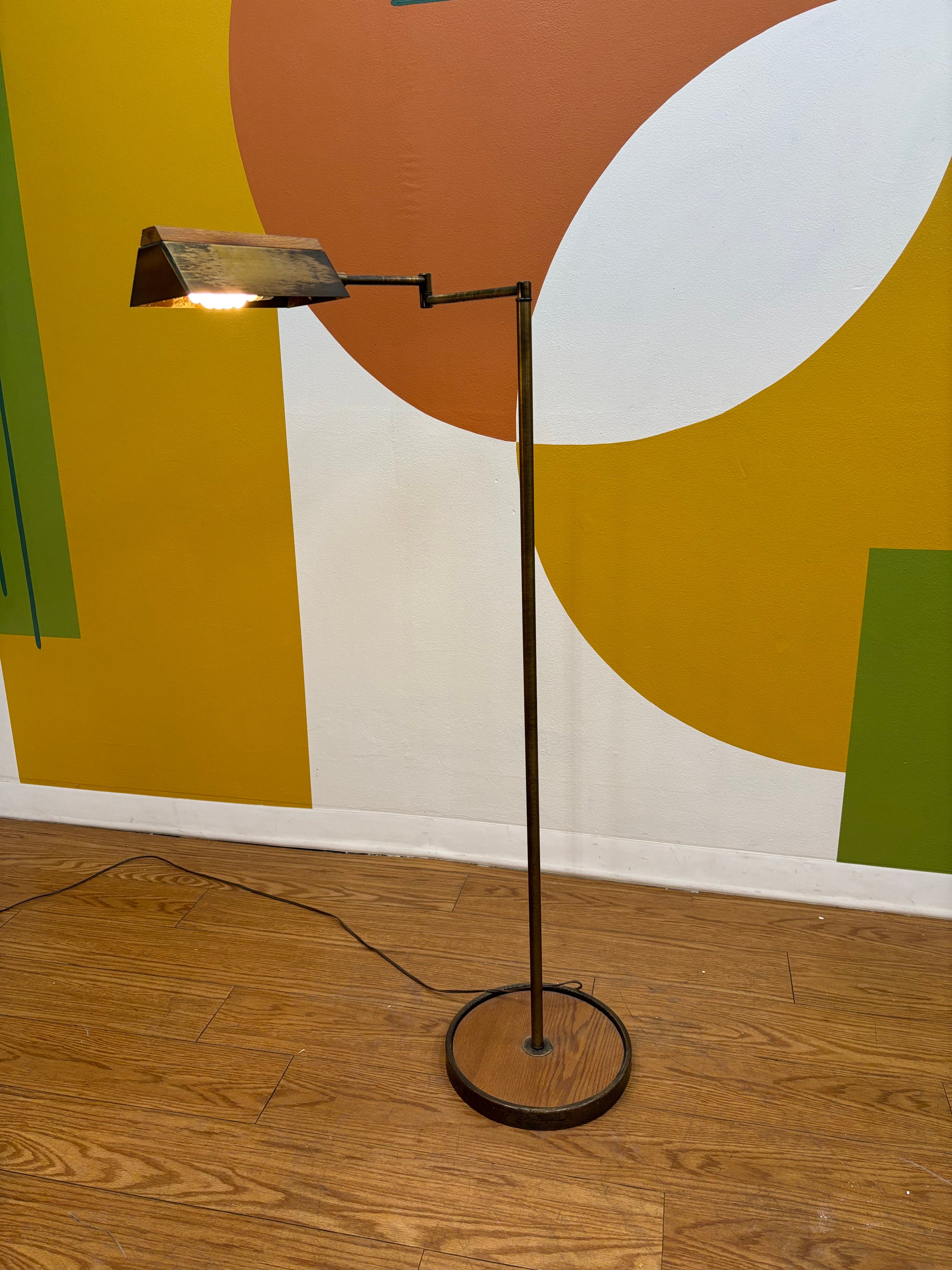 Wood & Metal Floor Lamp