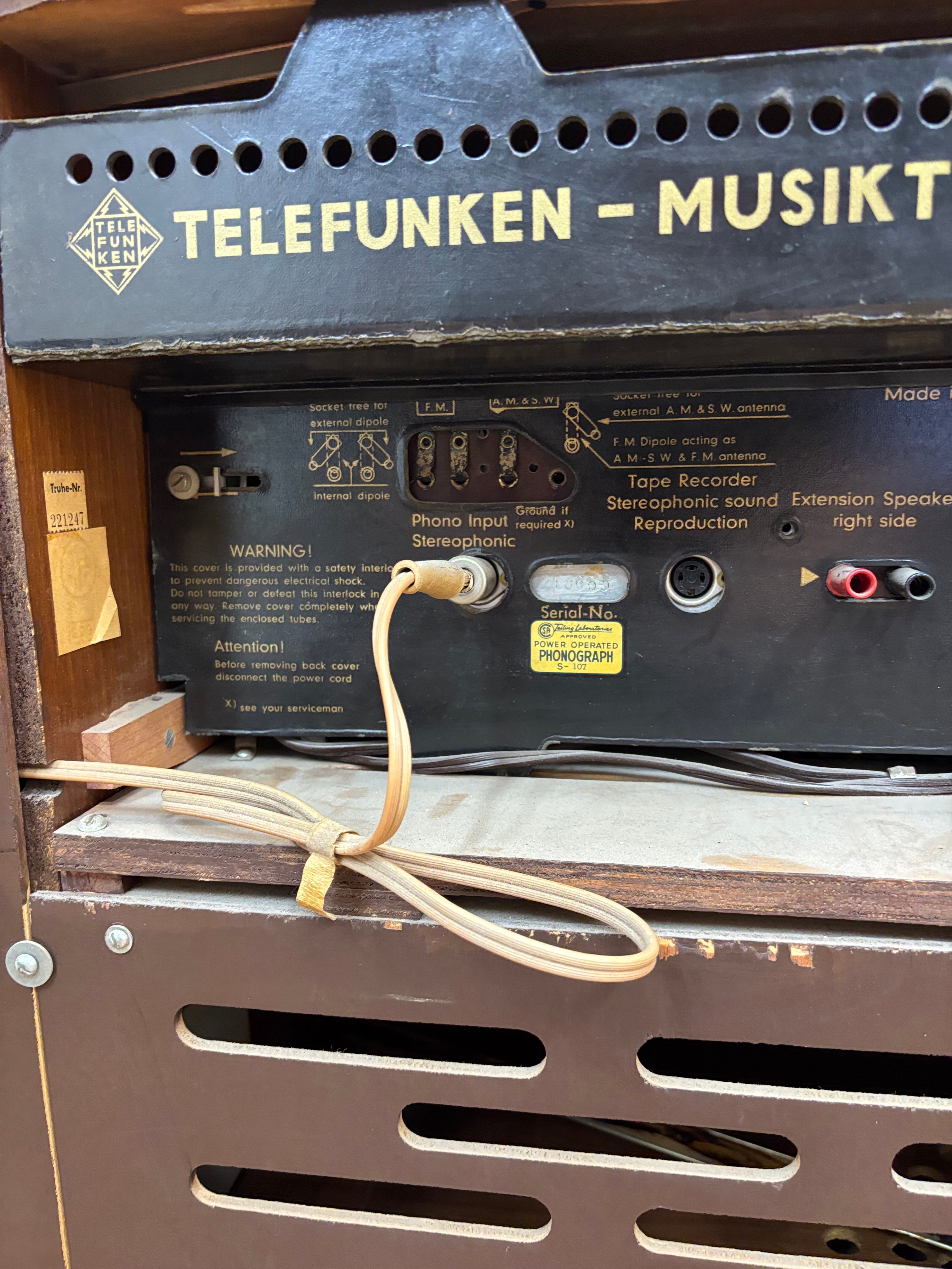 Telefunken Hymnus Hi-Fi Stereo Console (Made in West Germany)