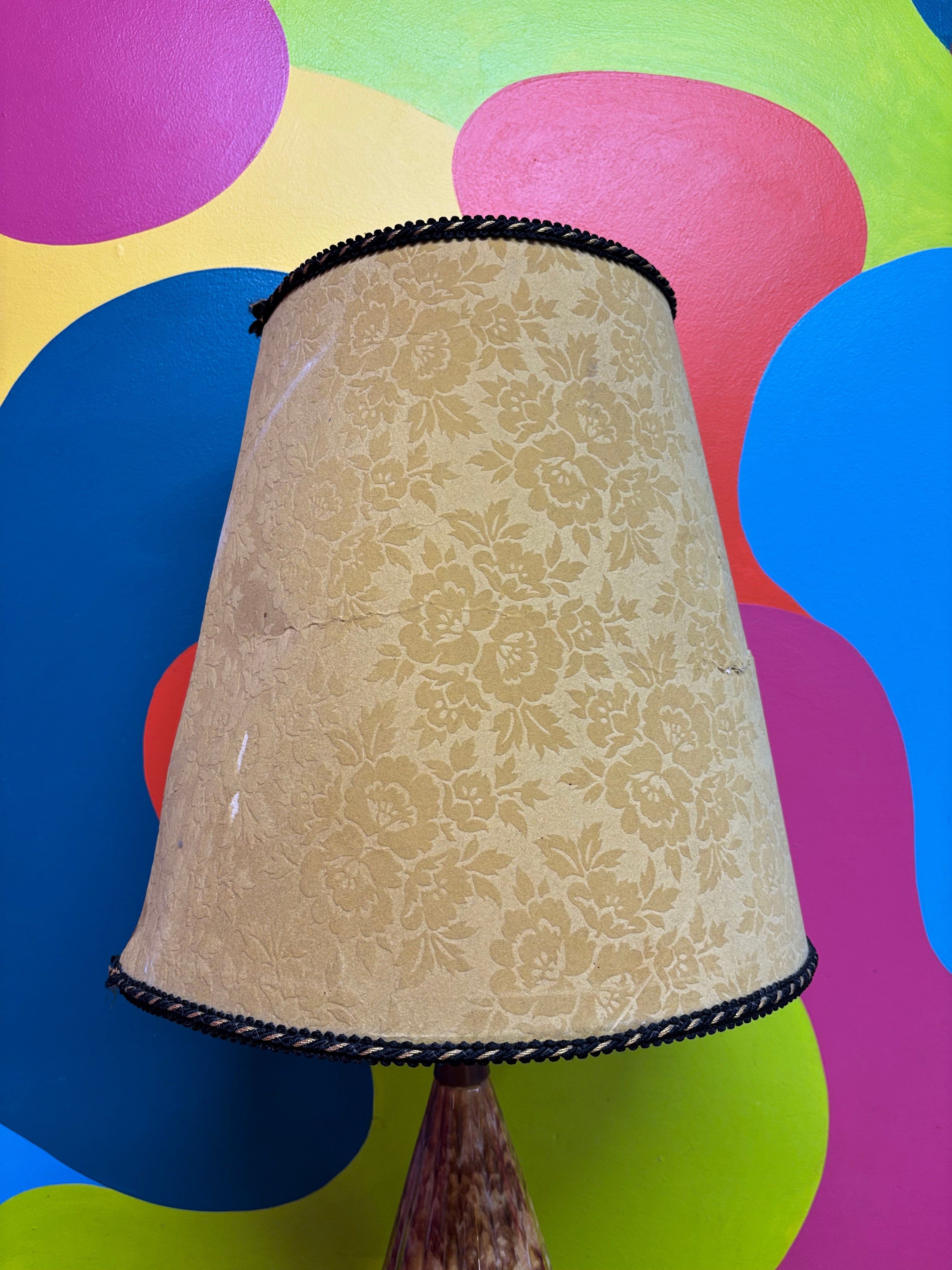 Yellow Pottery Style Lamp