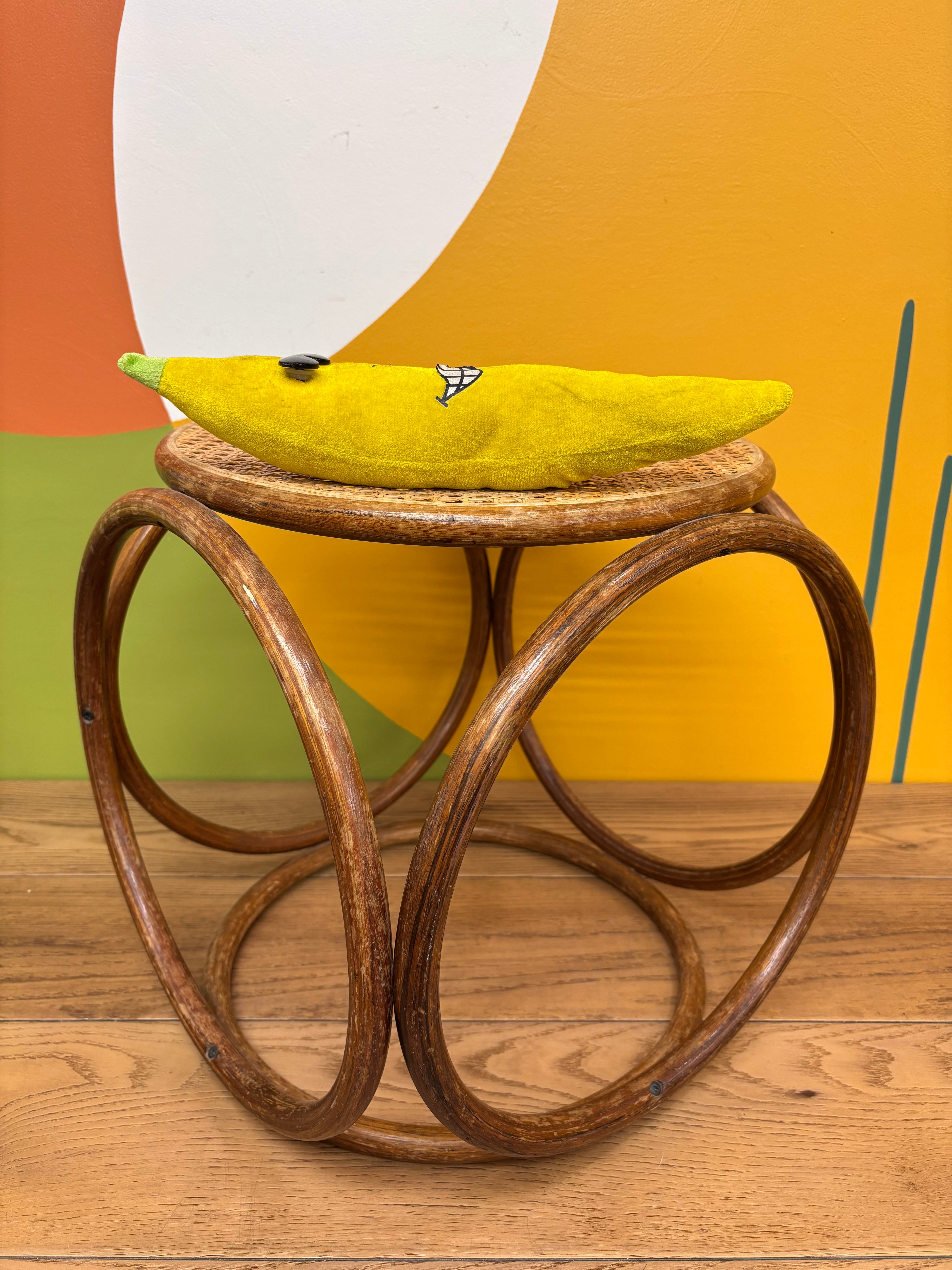 Thonet Style Bentwood Cane Stool