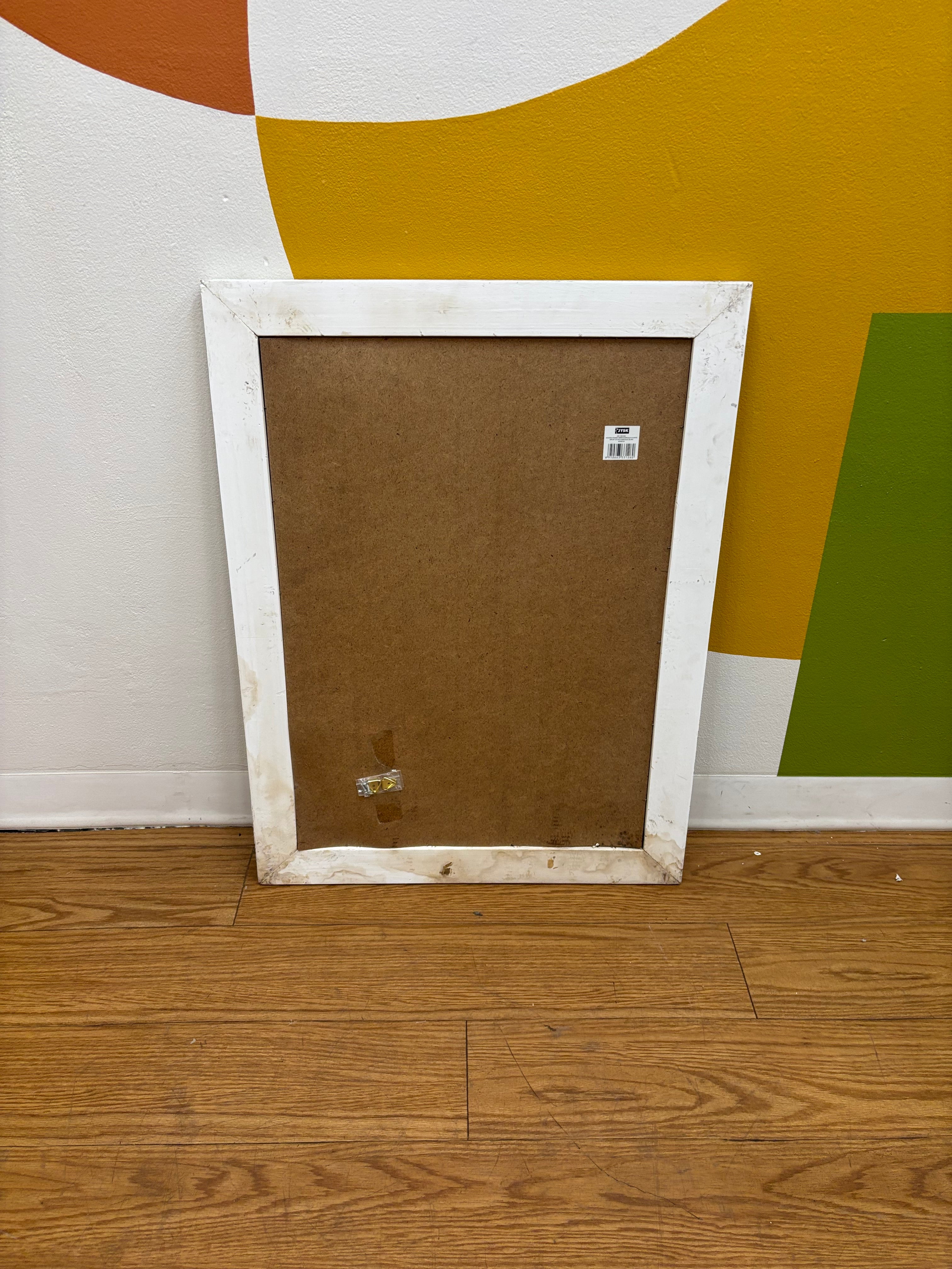White Framed Mirror