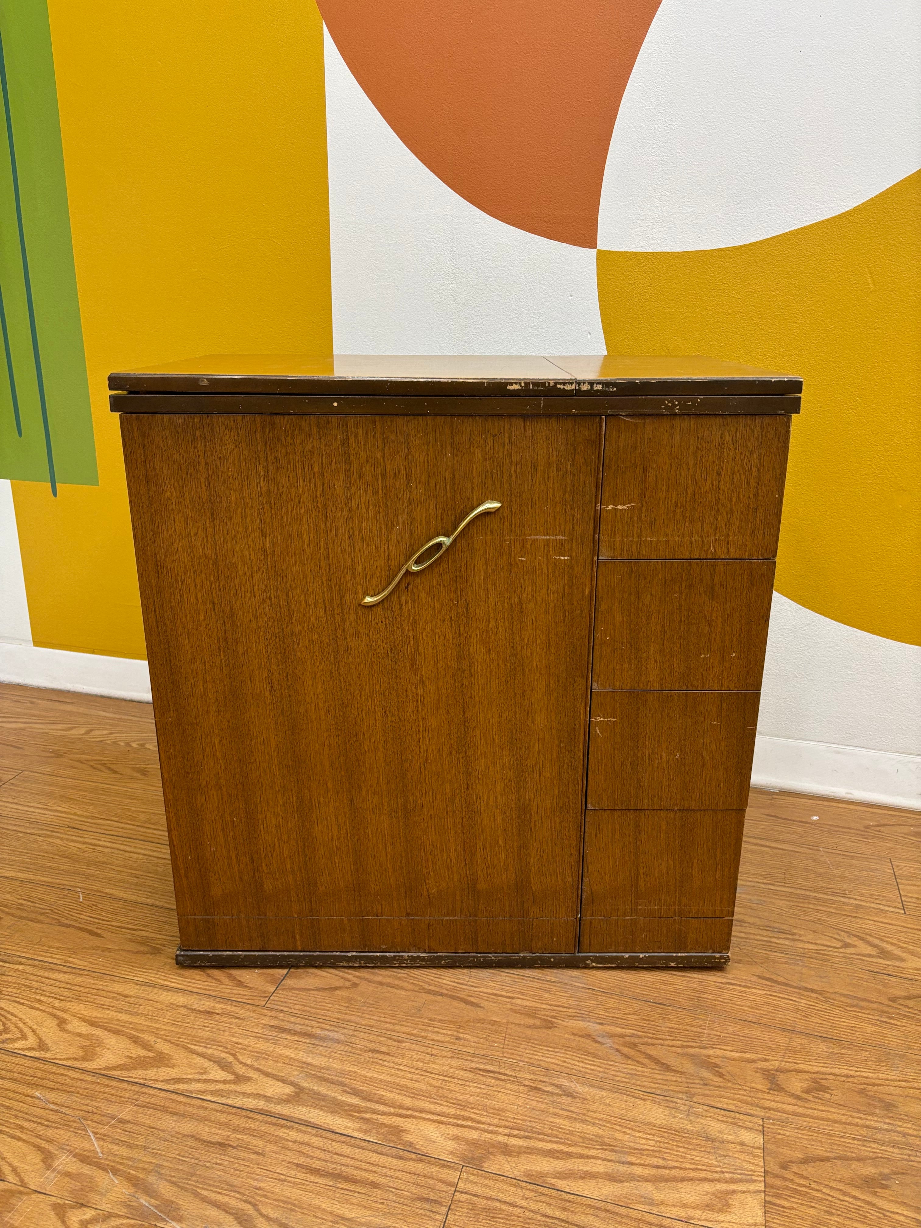 Domestic Imperial Automatic Sewing Machine Cabinet