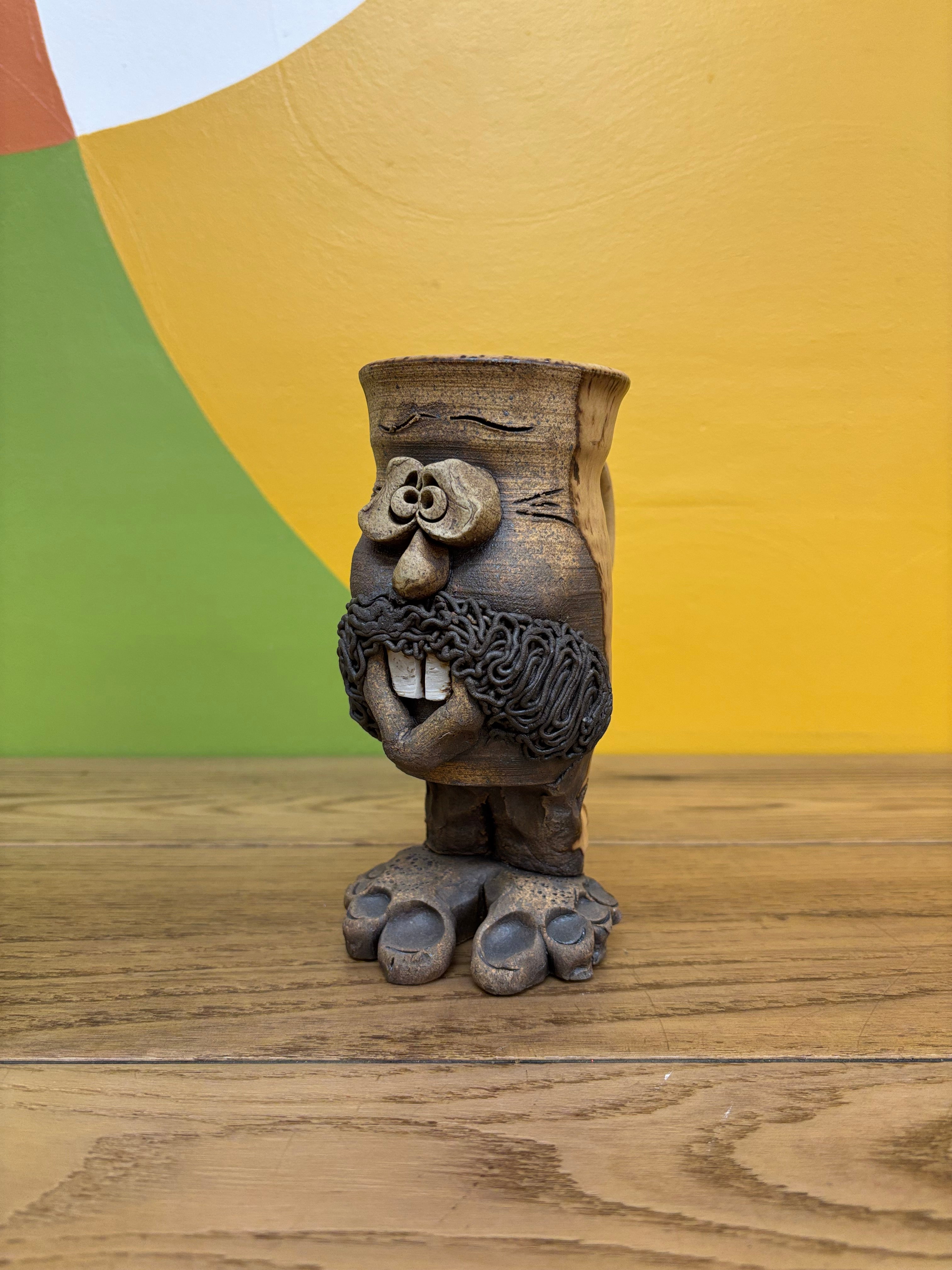 Pottery Face Mug