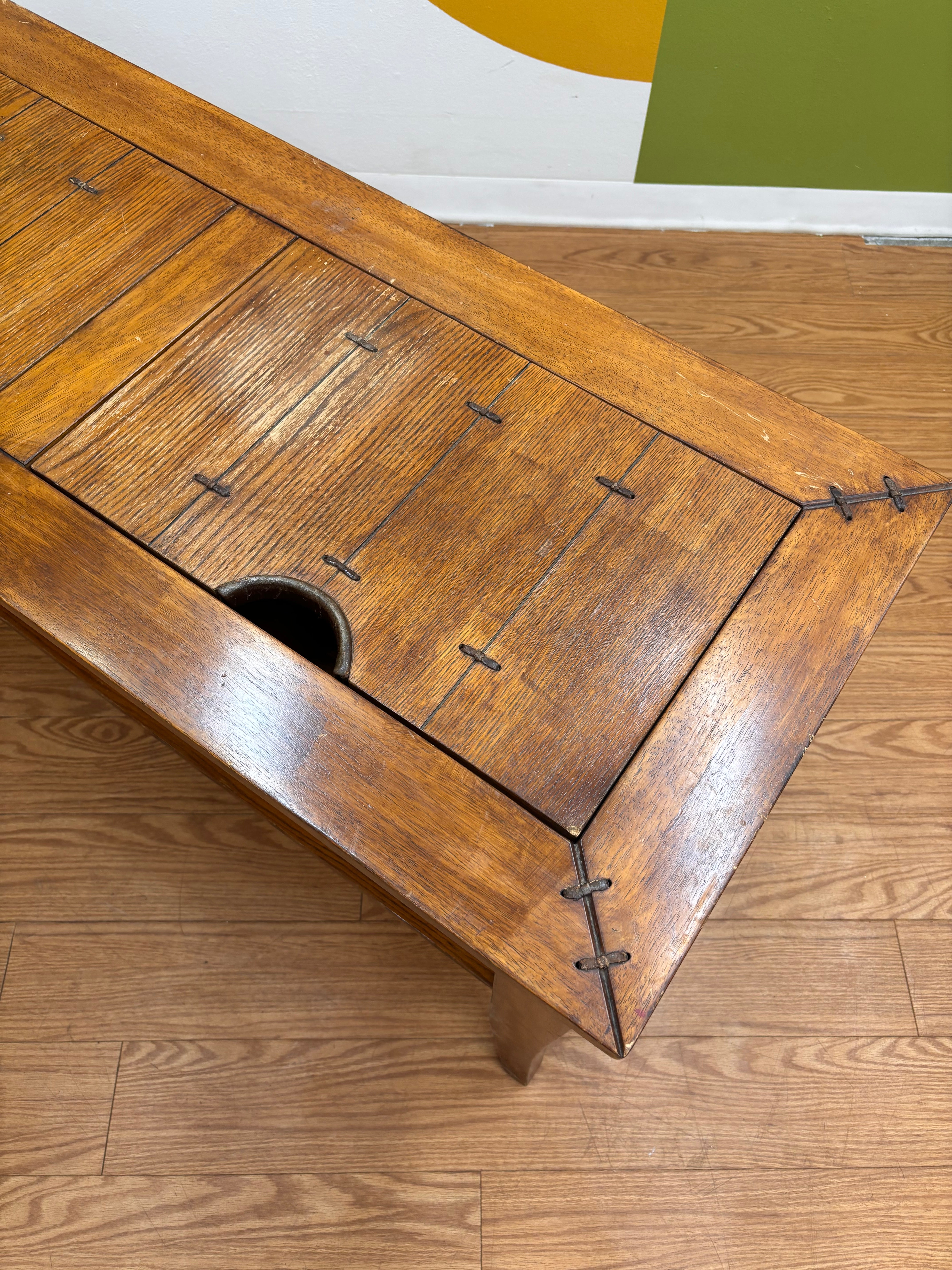 Wood Console Table with Storage