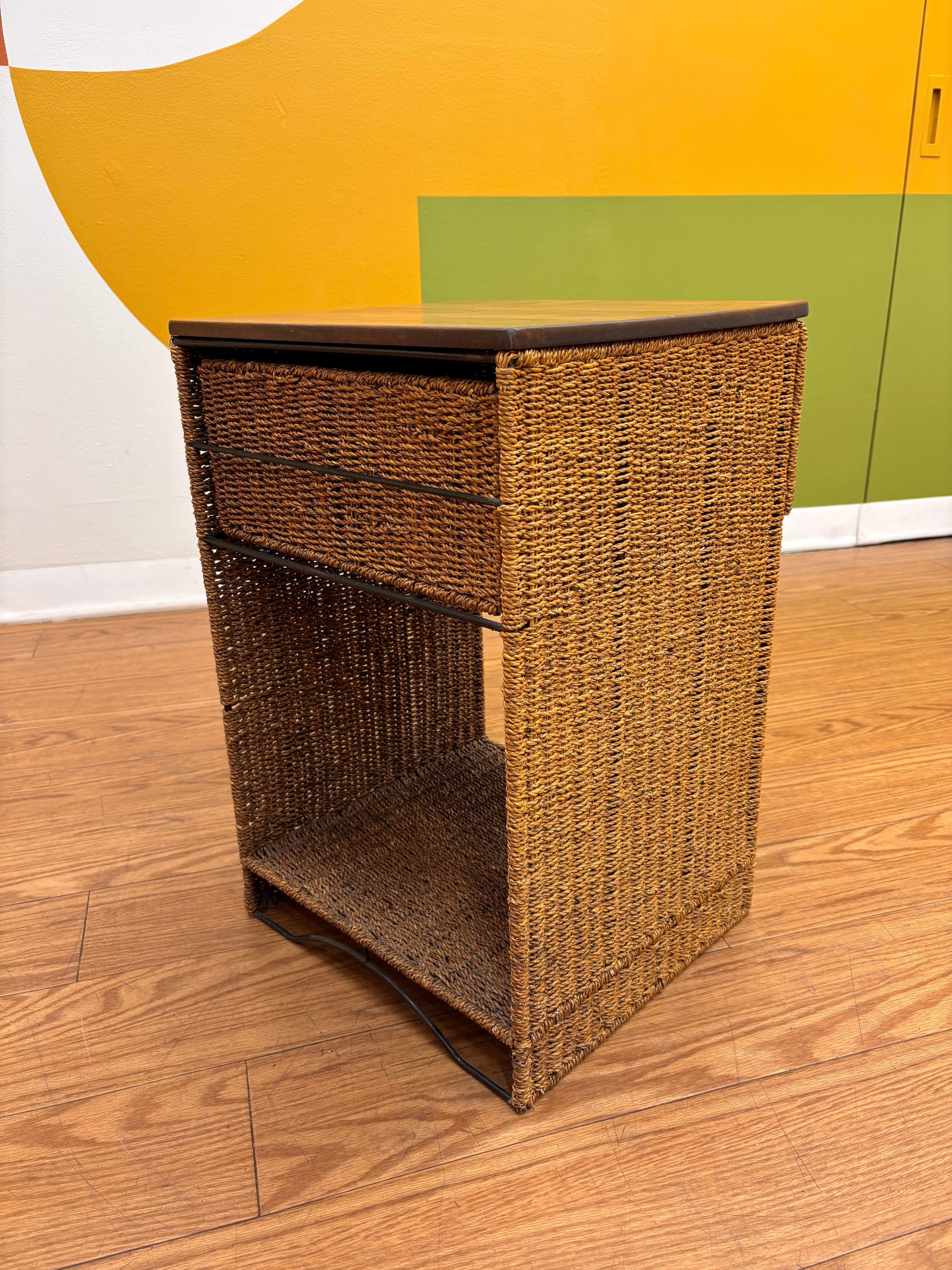 Wicker Nightstand