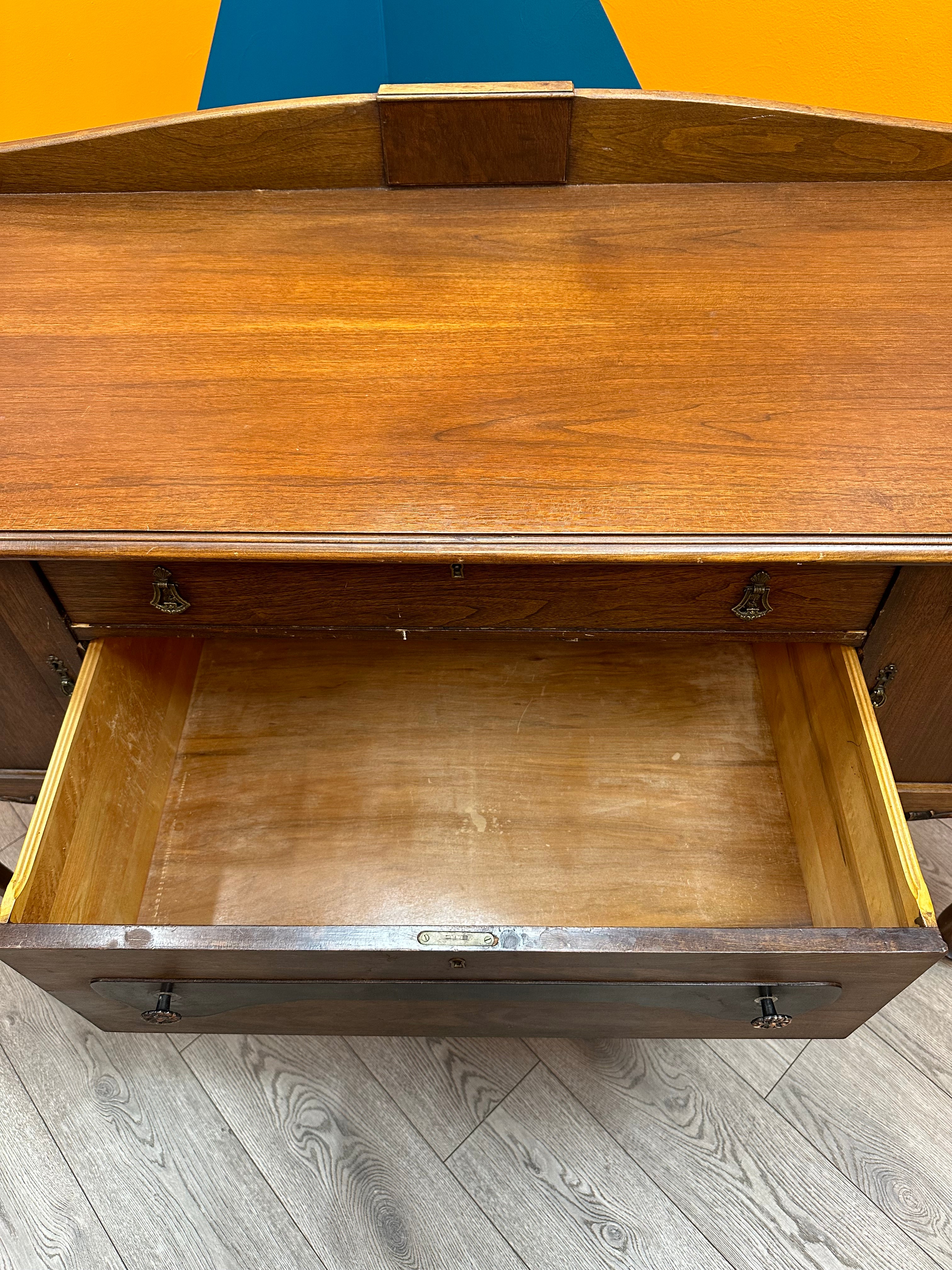 Dark Brown Wooden Dresser