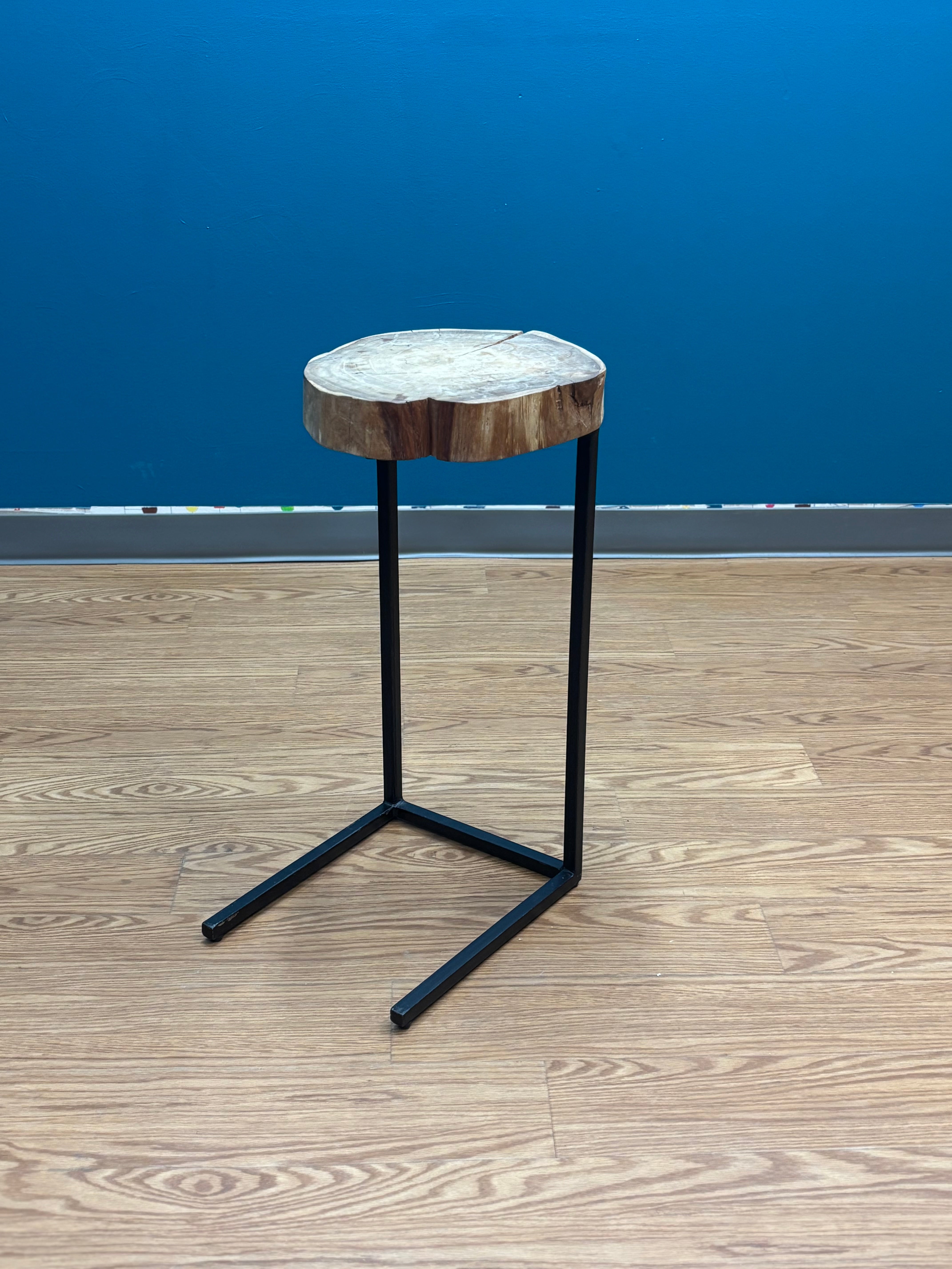 Wooden Live-Edge Sofa Table