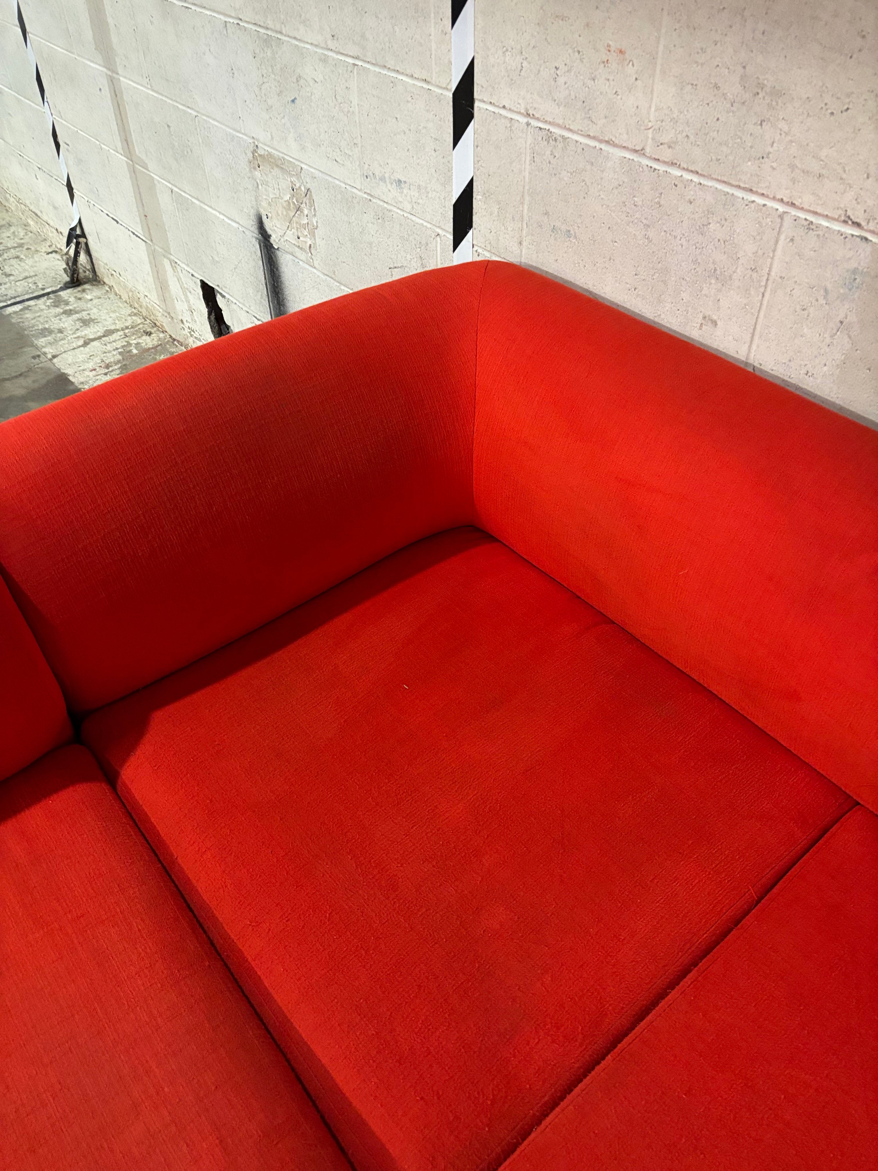 Orange 2 Piece Sectional (EQ3)