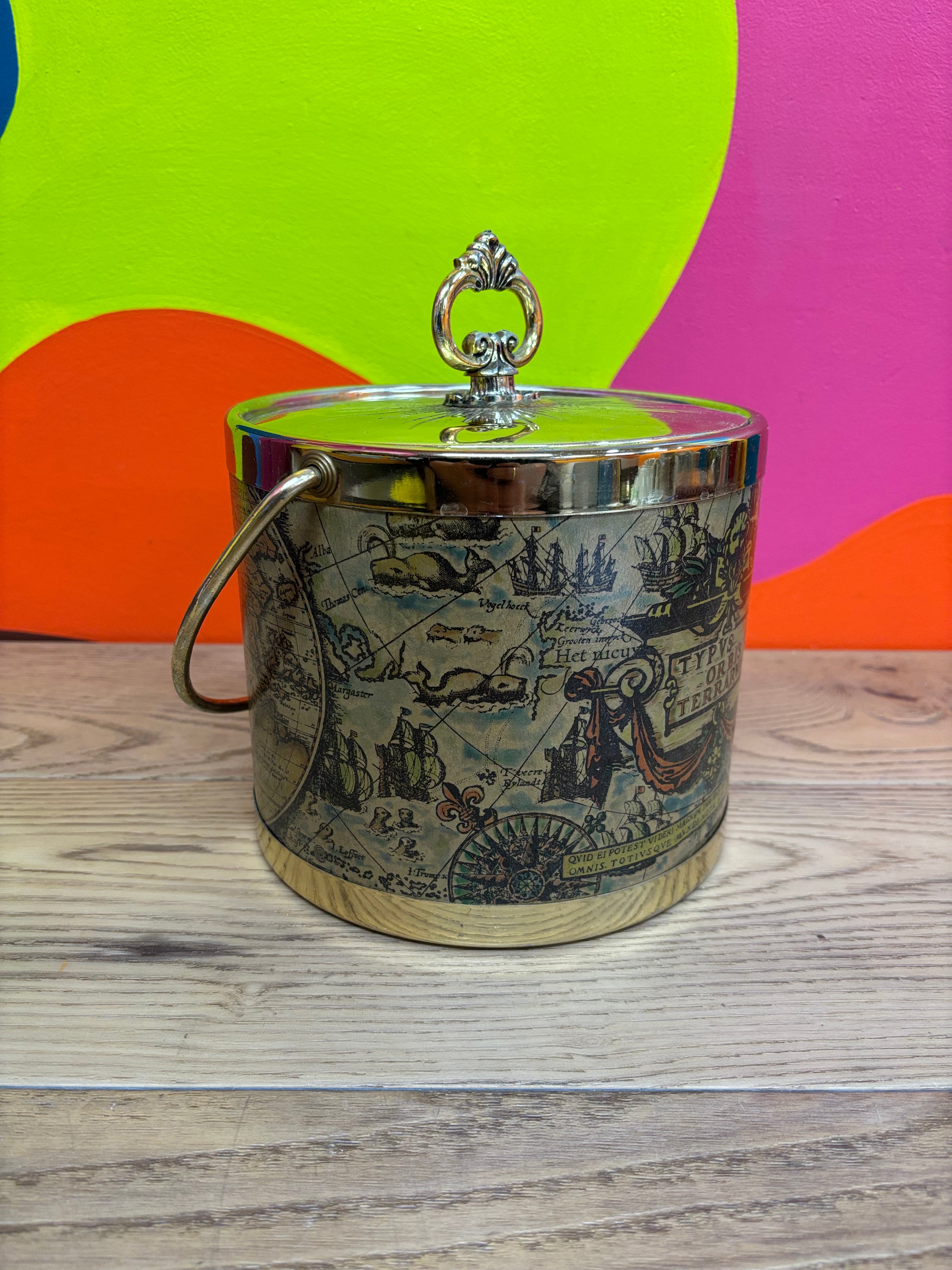 World Map Ice Bucket