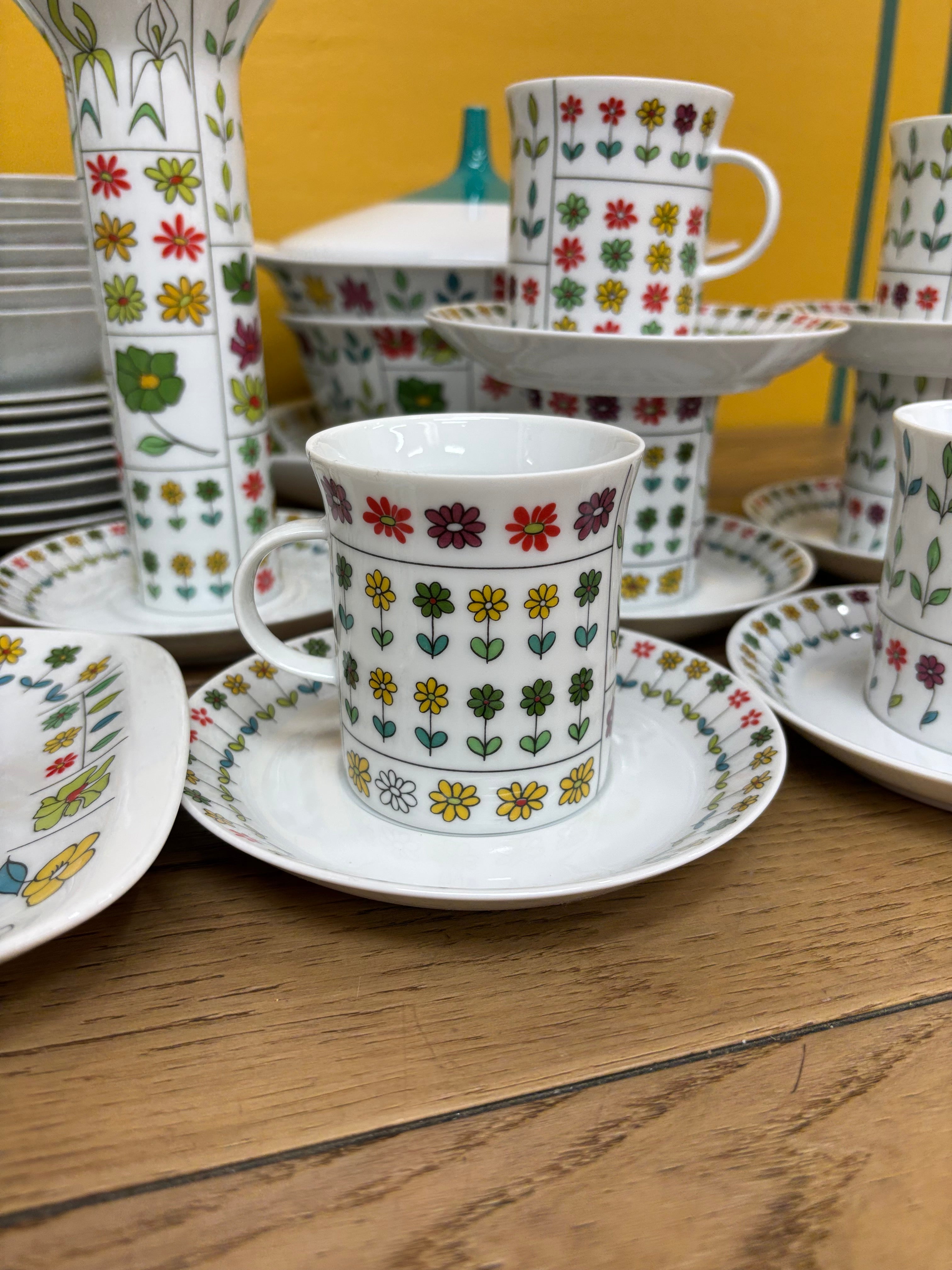 Large Piemonte Floral Set by Rosenthal