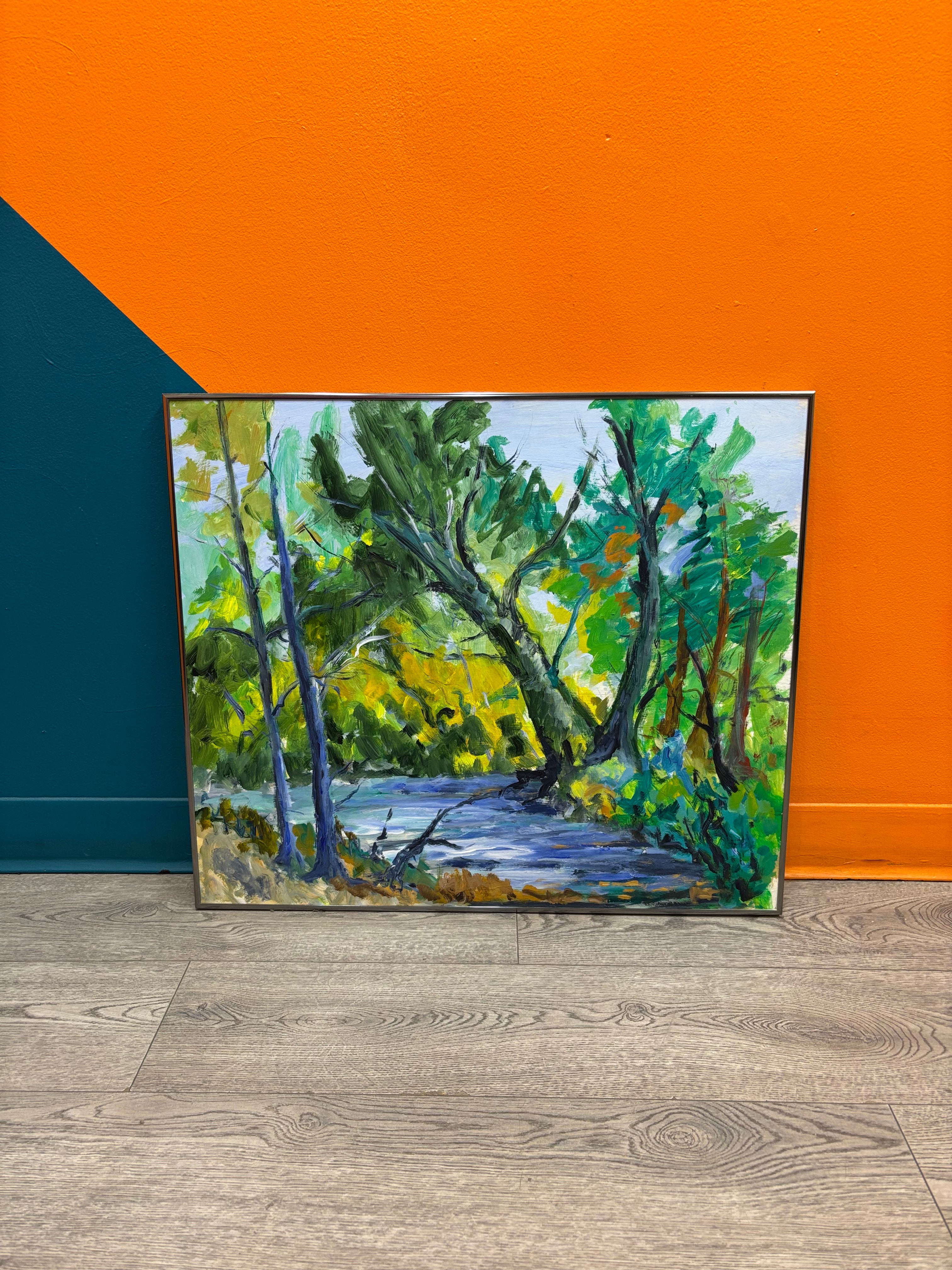 Framed "River Valley View"Painting