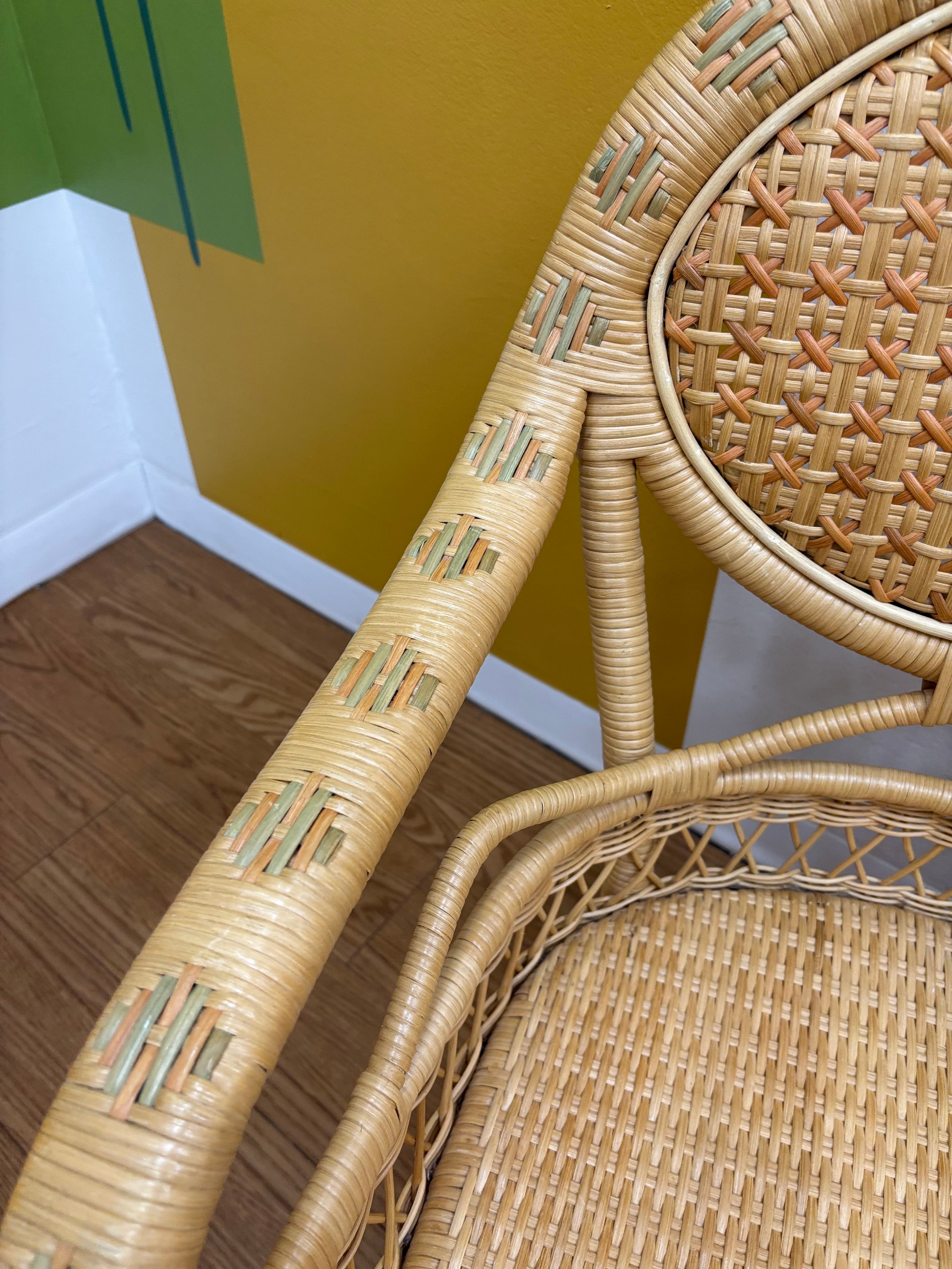 (2) Wicker Armchairs