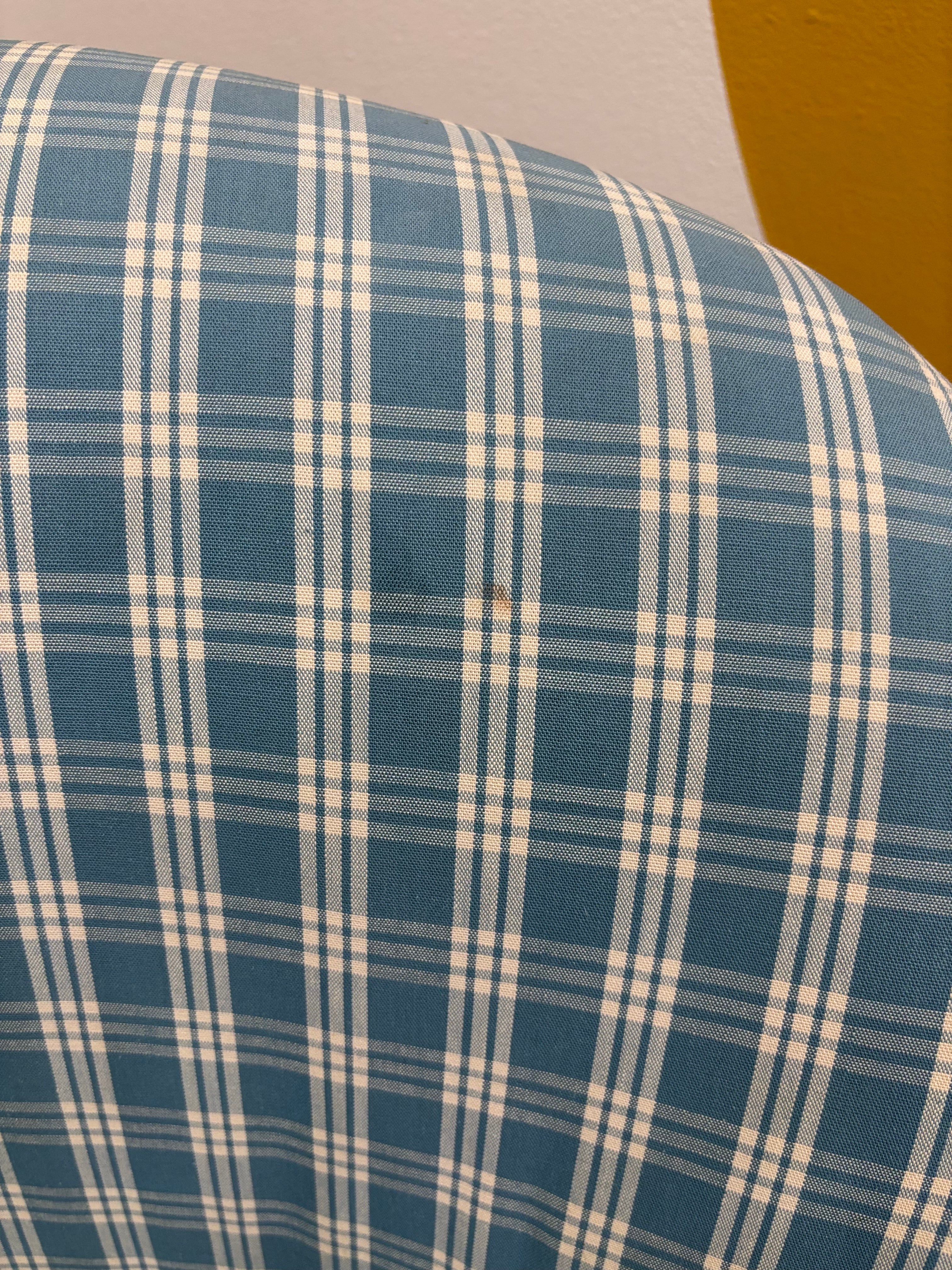 Blue Gingham Chair