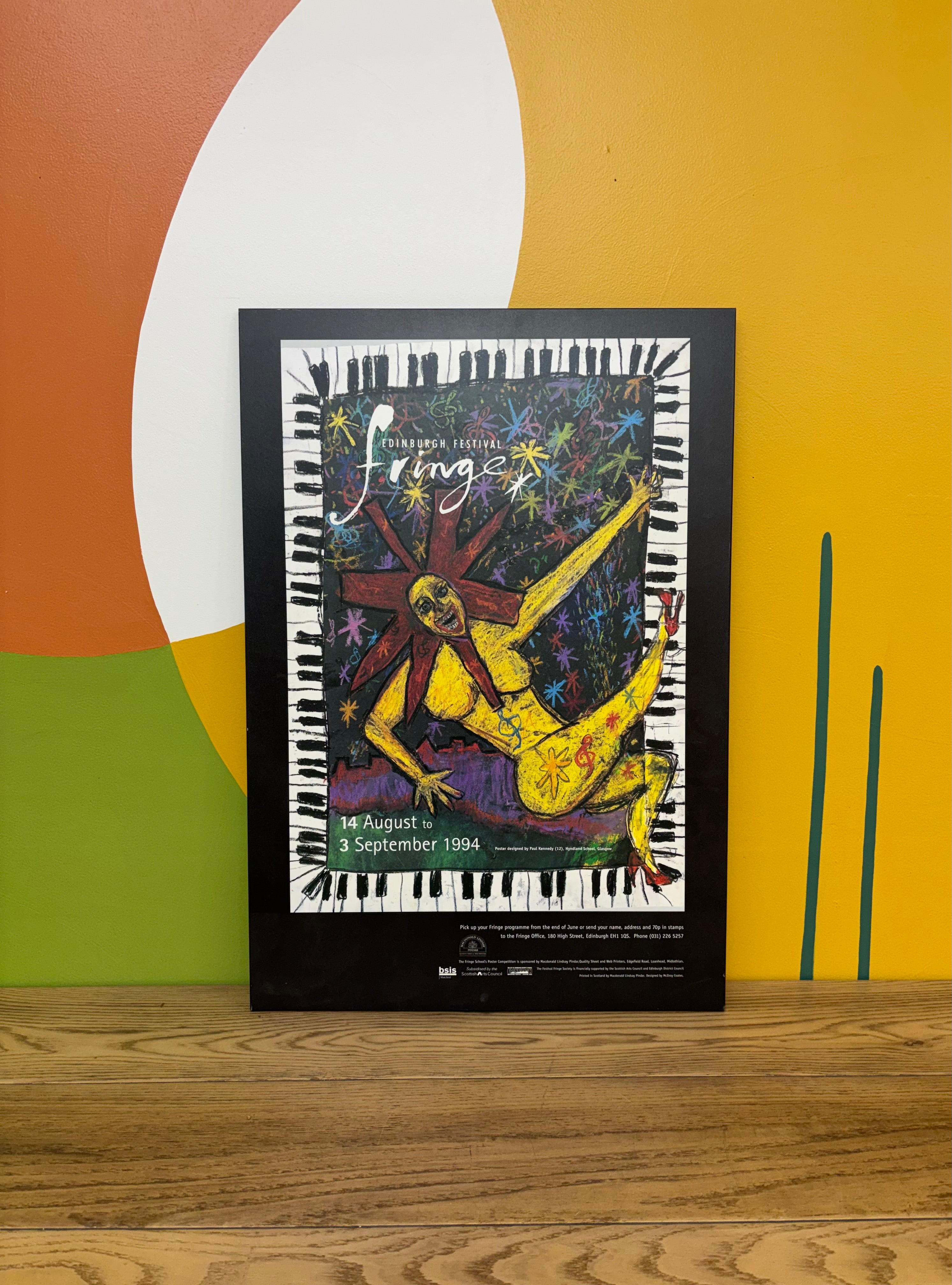 1994 Edinburgh Fringe Festival Print on Plaque