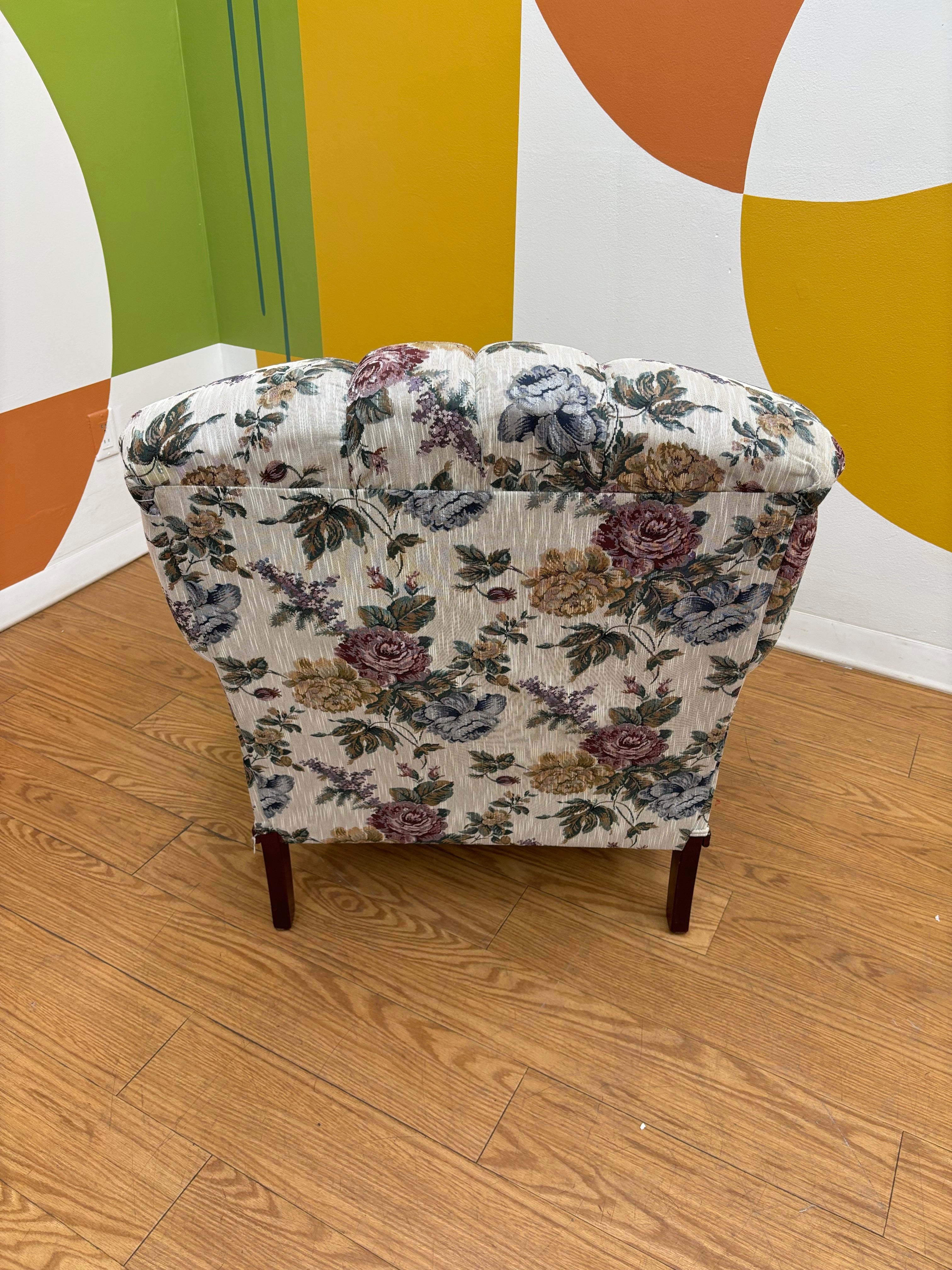 Floral Accent Armchair