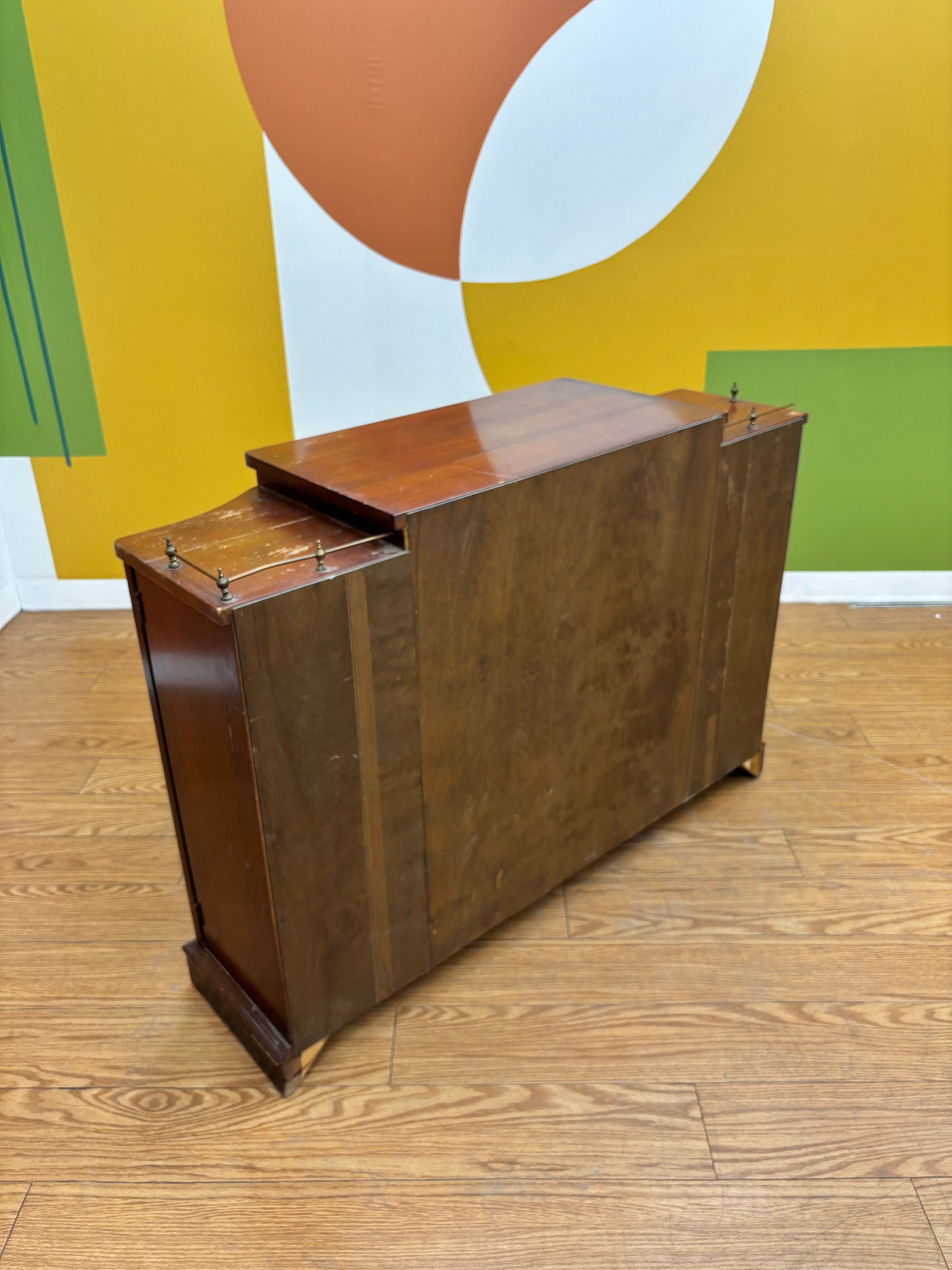 Wood Cabinet with Drop Down Drawer