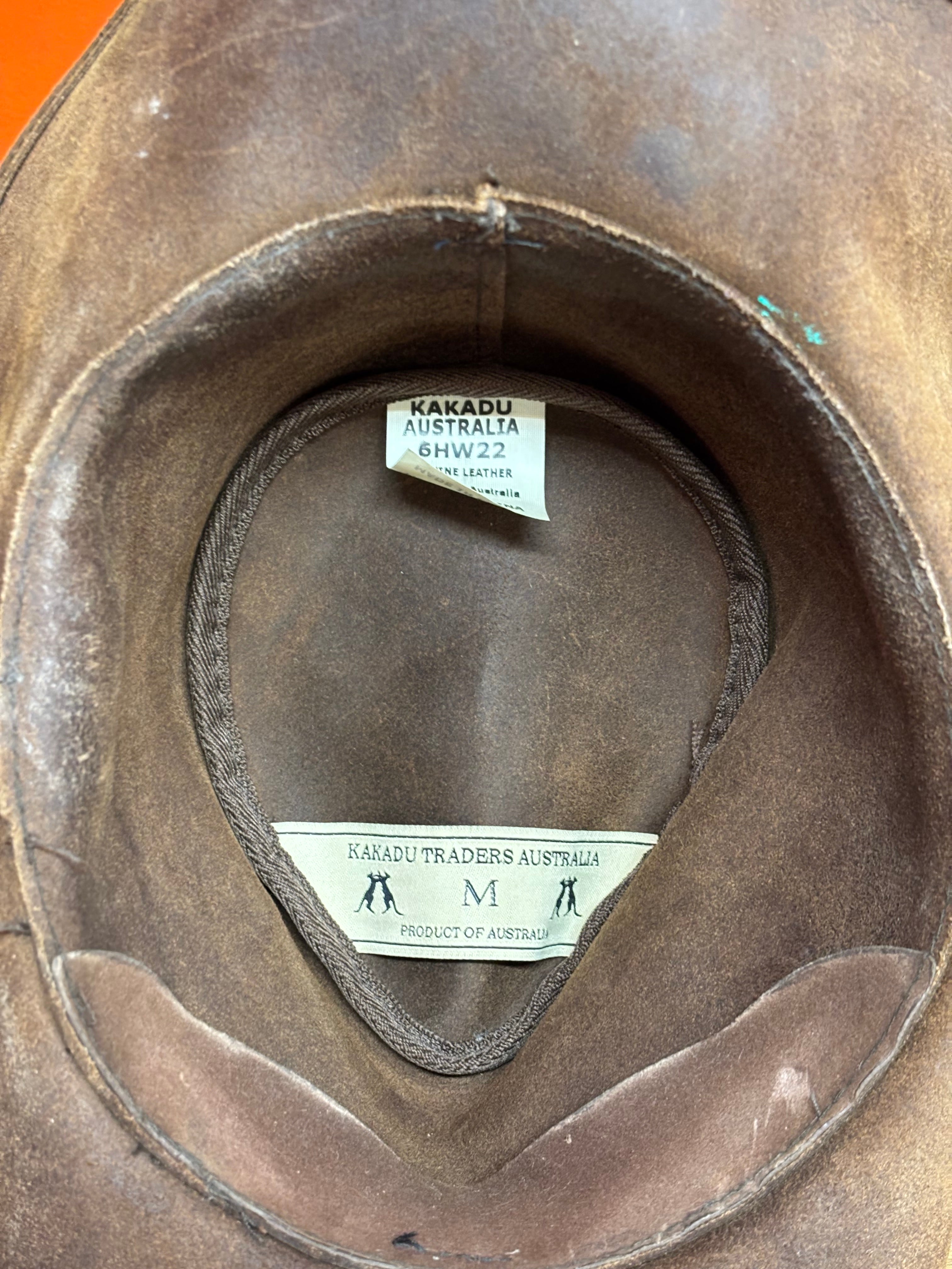 Kakadu Traders Leather Hat - Size M