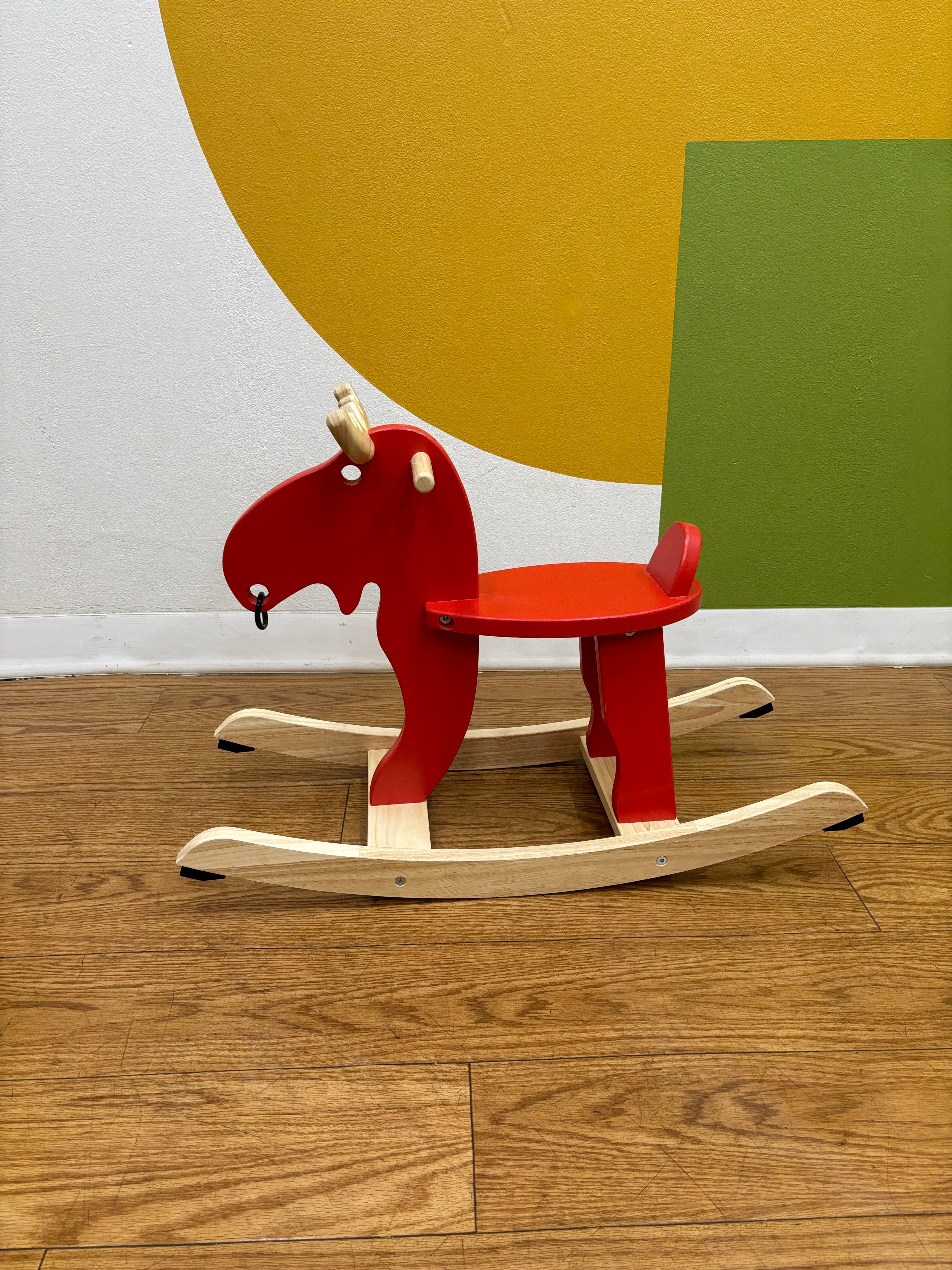 Small Red Rocking Moose