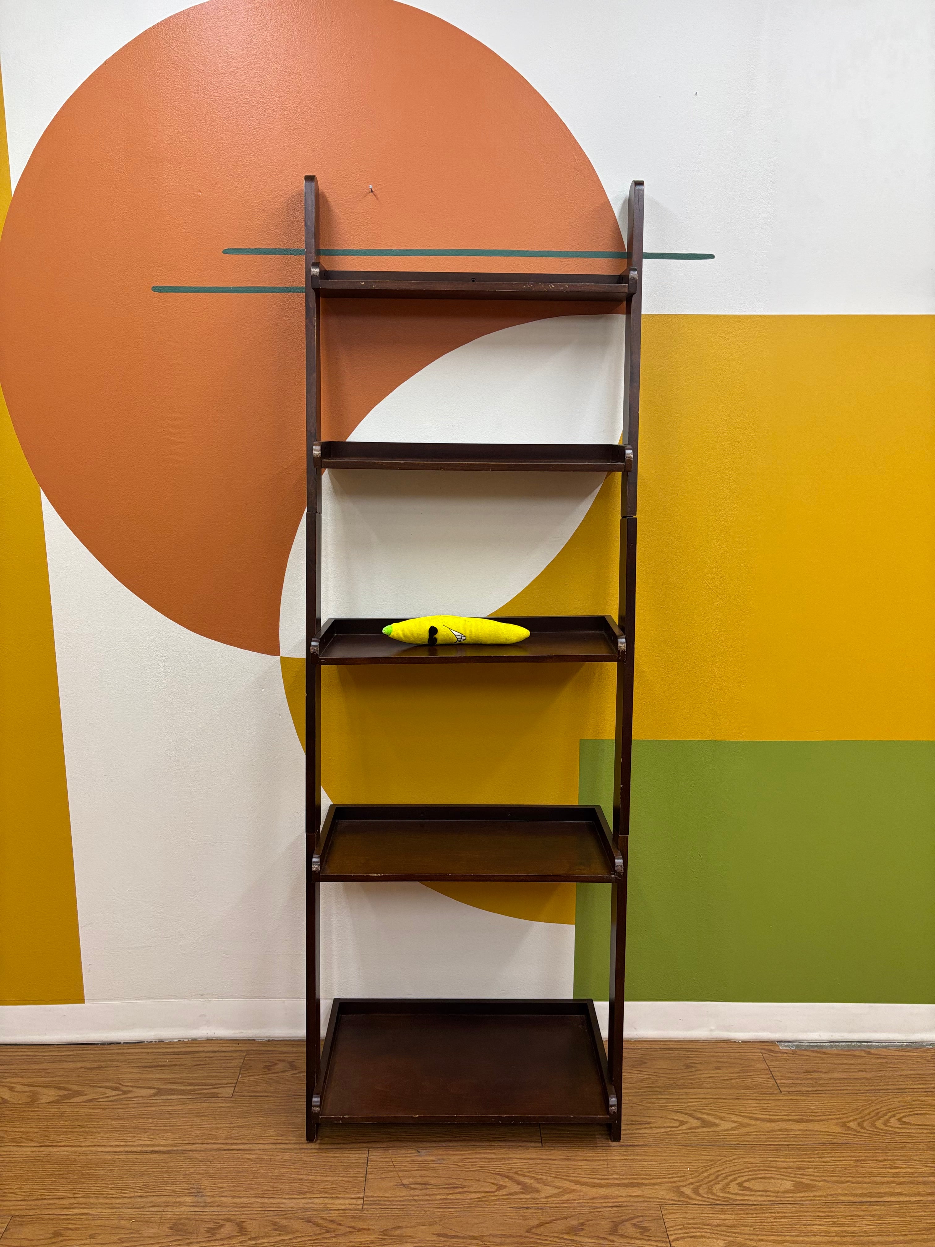 Wood Leaning Ladder Shelf (2 available)